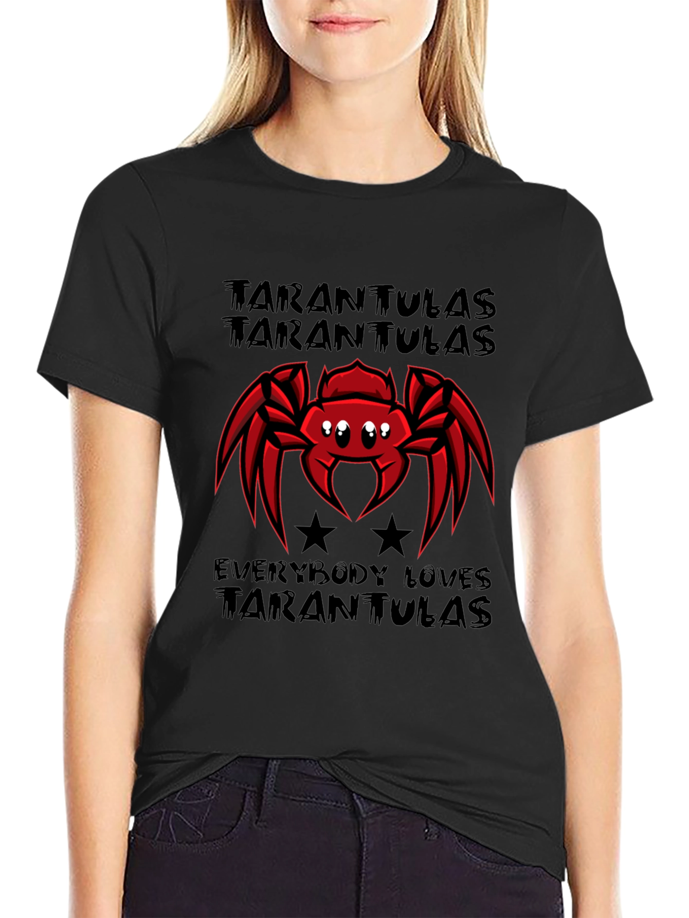 Tarantula Lovers T-Shirt - Red Spider Design