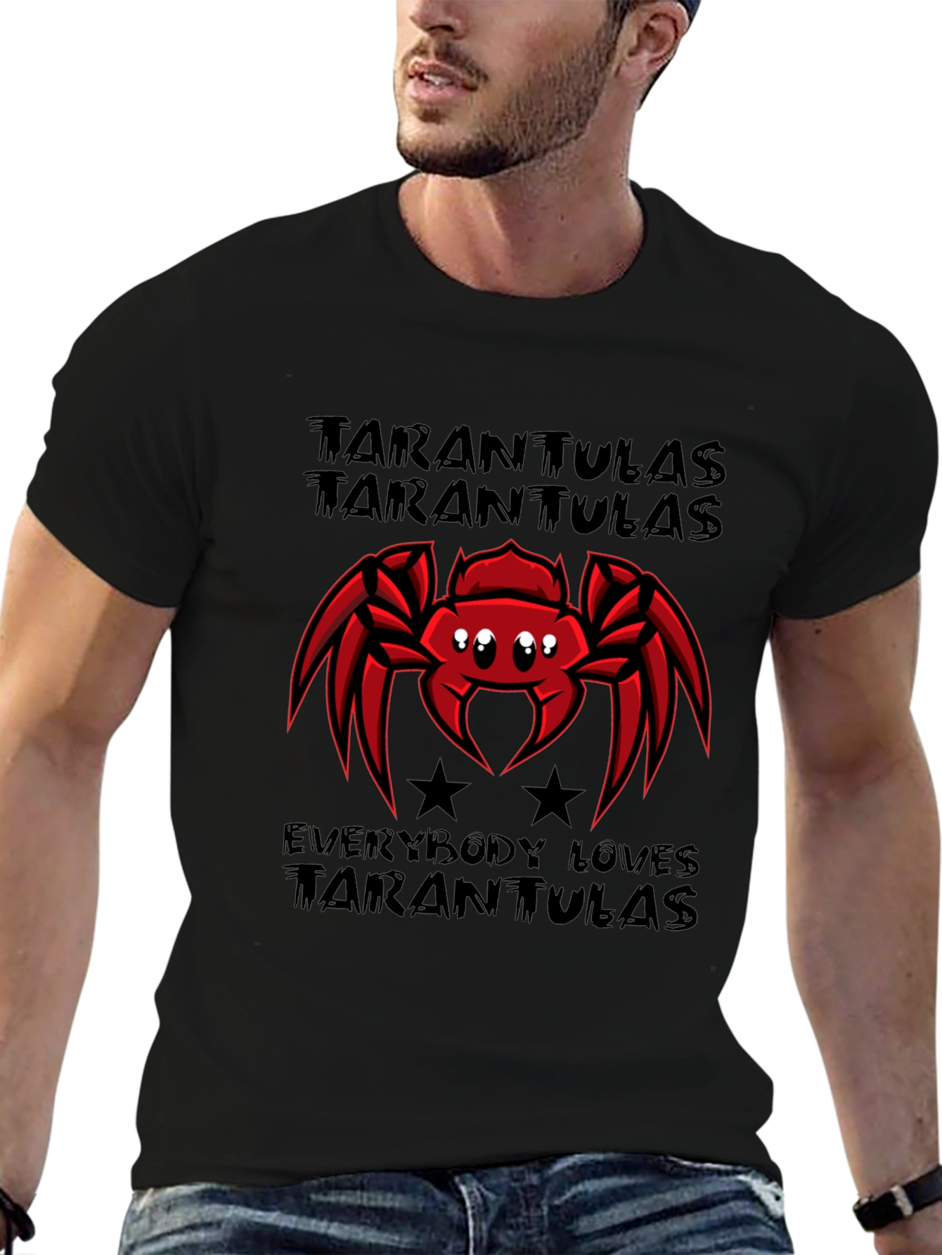 Tarantula Lovers T-Shirt - Red Spider Design