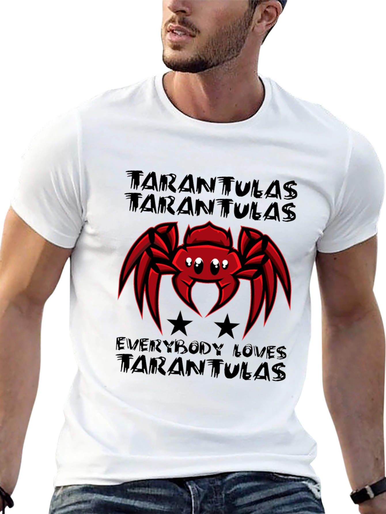 Tarantula Lovers T-Shirt - Red Spider Design
