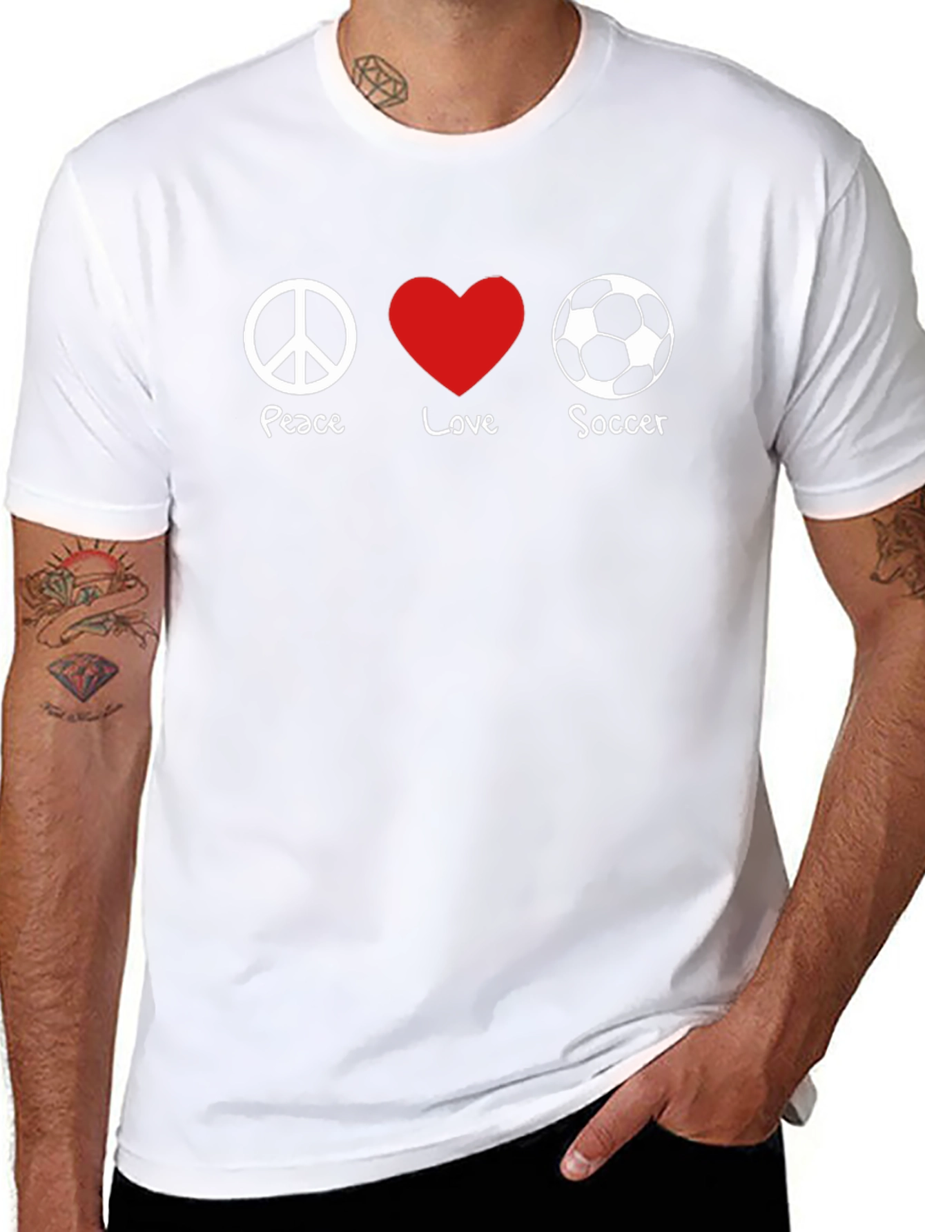 Peace Love Soccer T-Shirt