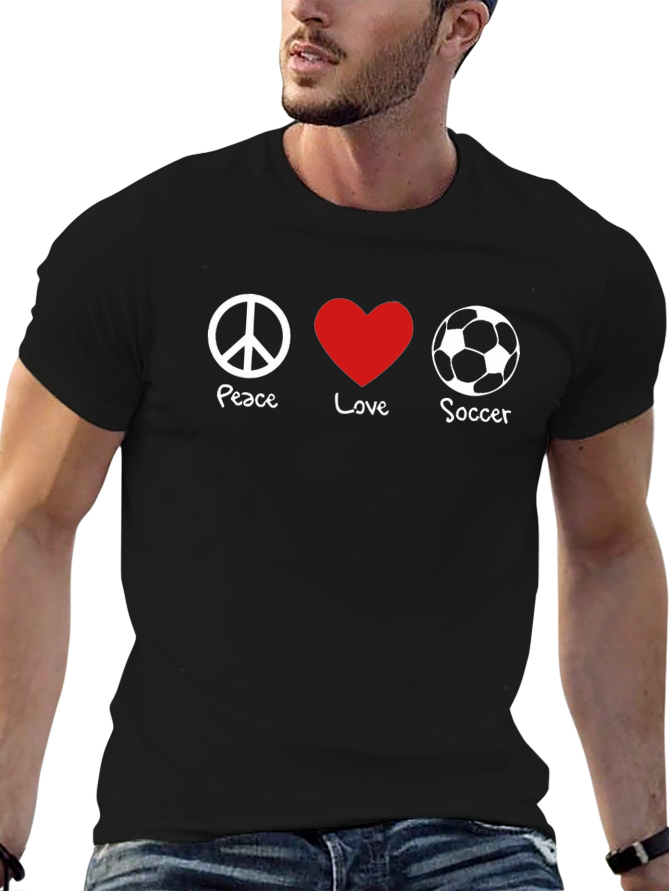 Peace Love Soccer T-Shirt