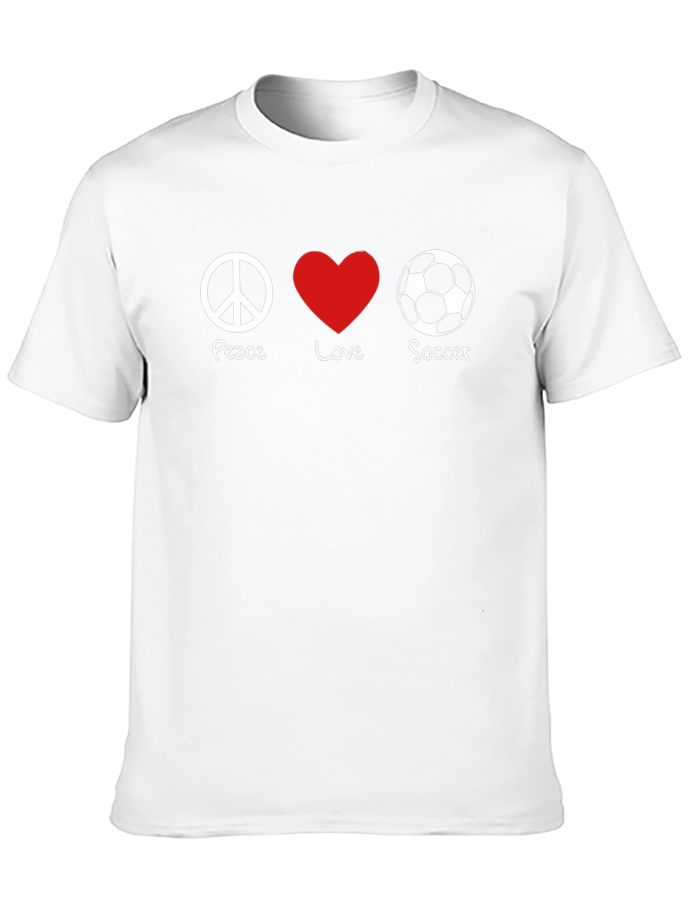 Peace Love Soccer T-Shirt