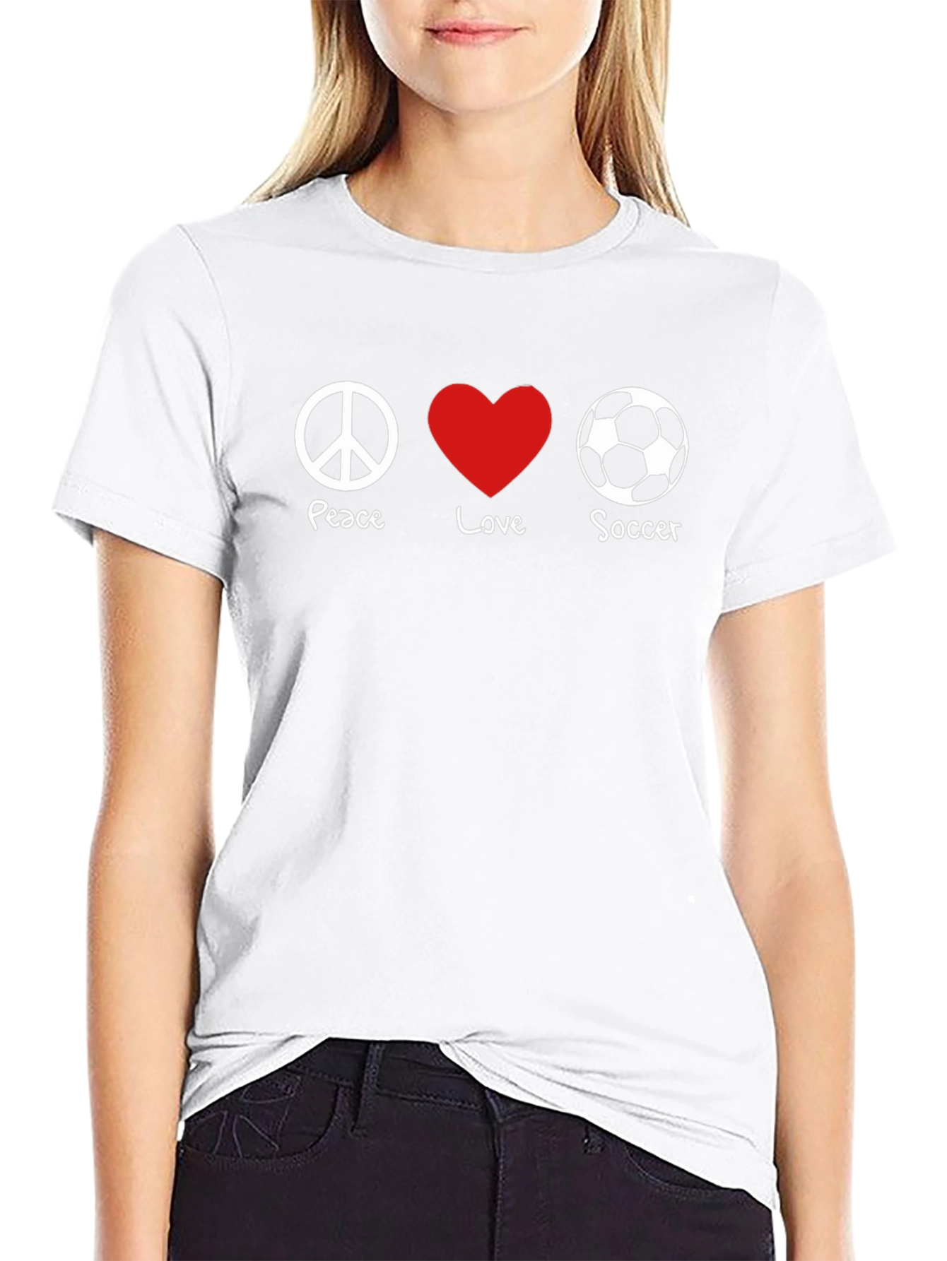 Peace Love Soccer T-Shirt