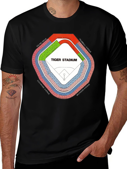 Tiger Stadium Seating Chart T-Shirt