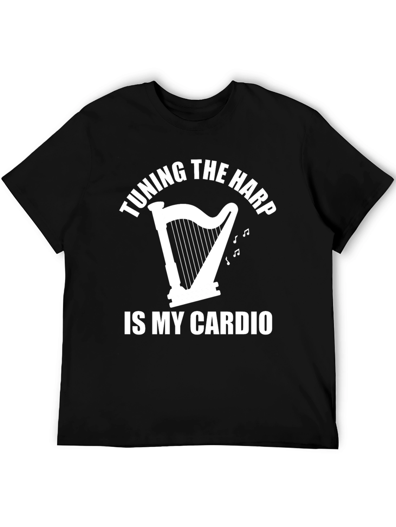 Tuning the Harp Cardio Tee - Music Lovers T-Shirt