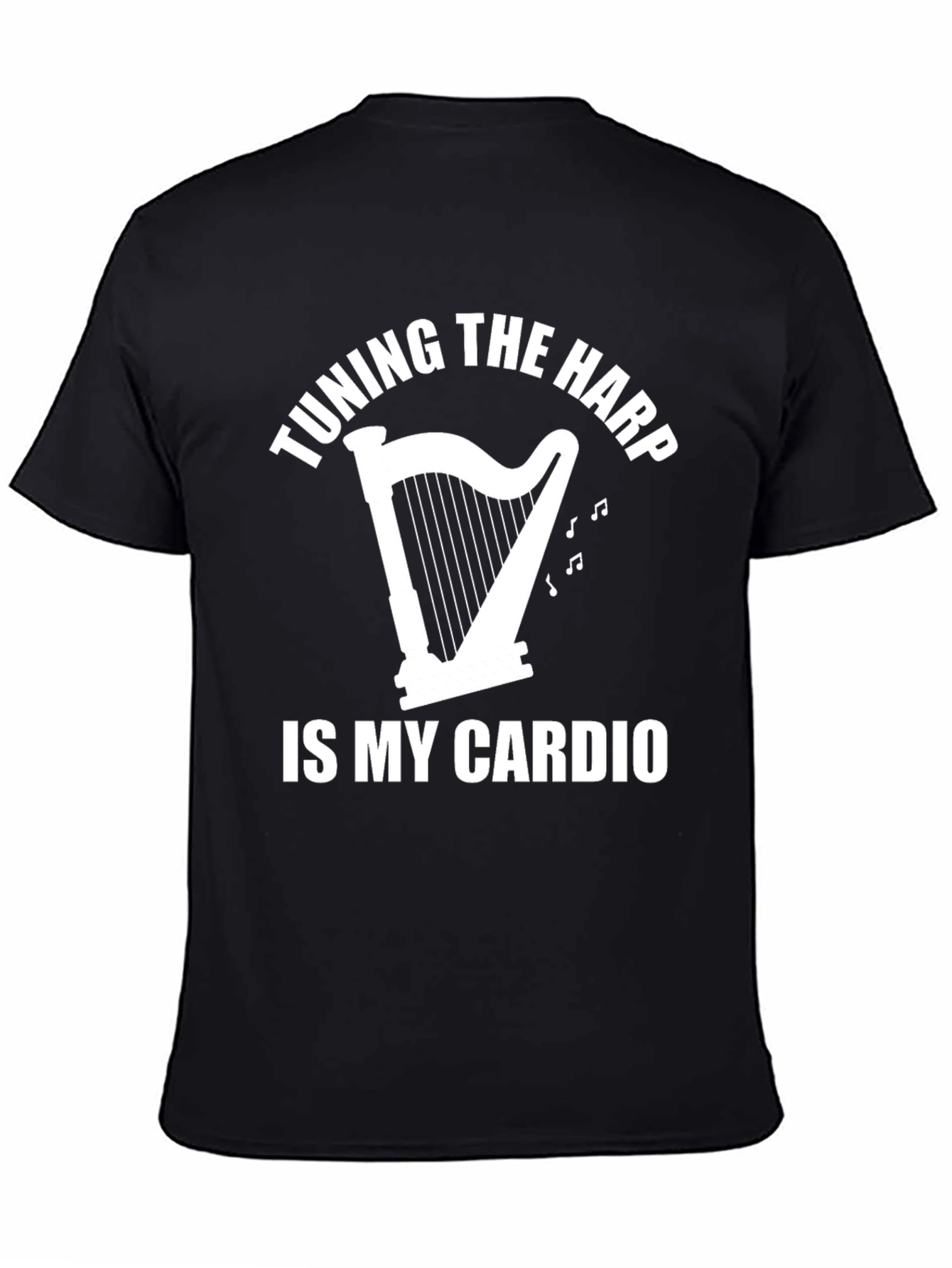 Tuning the Harp Cardio Tee - Music Lovers T-Shirt