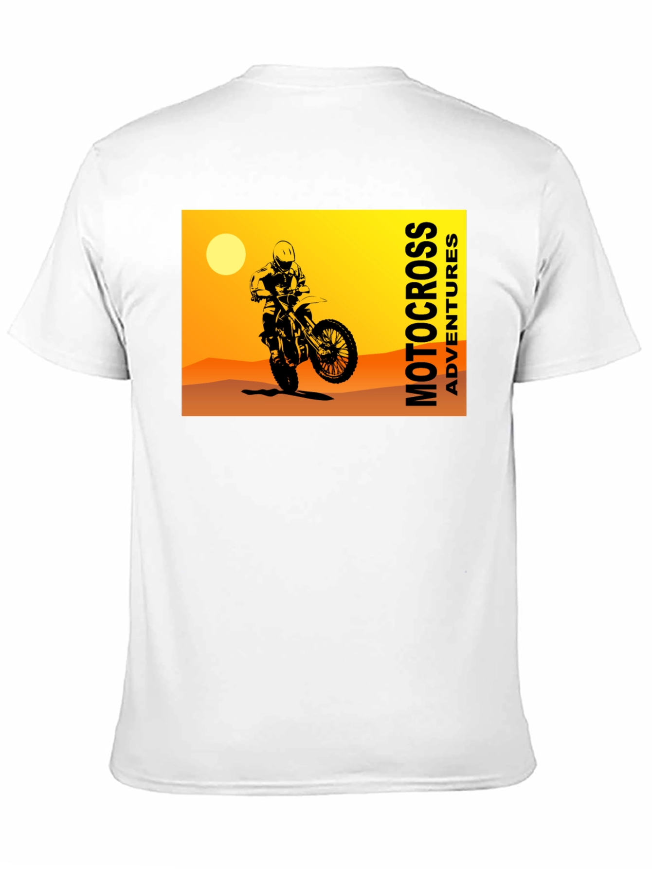 Motocross Adventures Black Graphic T-Shirt