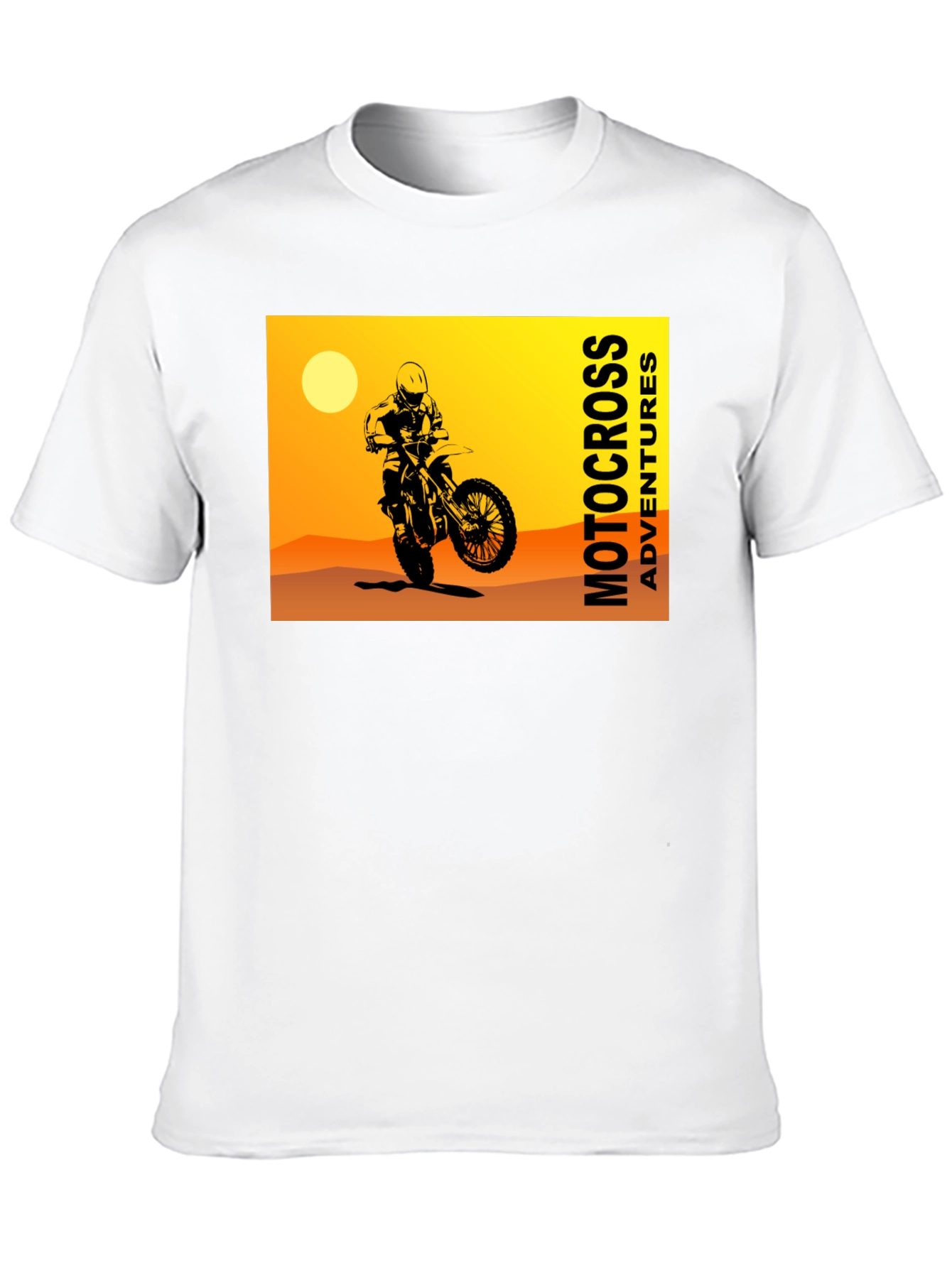 Motocross Adventures Black Graphic T-Shirt