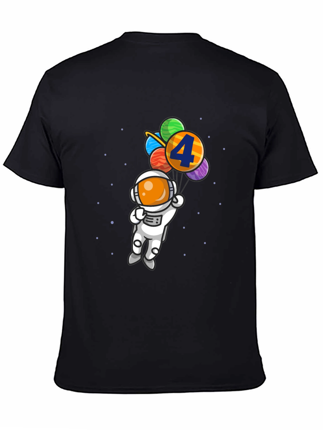 Birthday Astronaut T-Shirt - 4th Birthday Space Theme