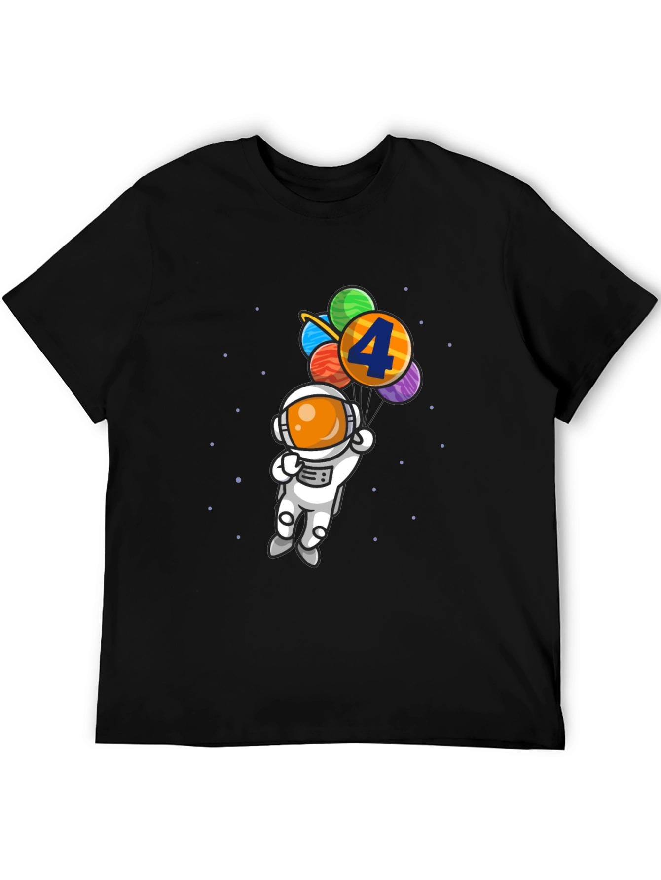 Birthday Astronaut T-Shirt - 4th Birthday Space Theme