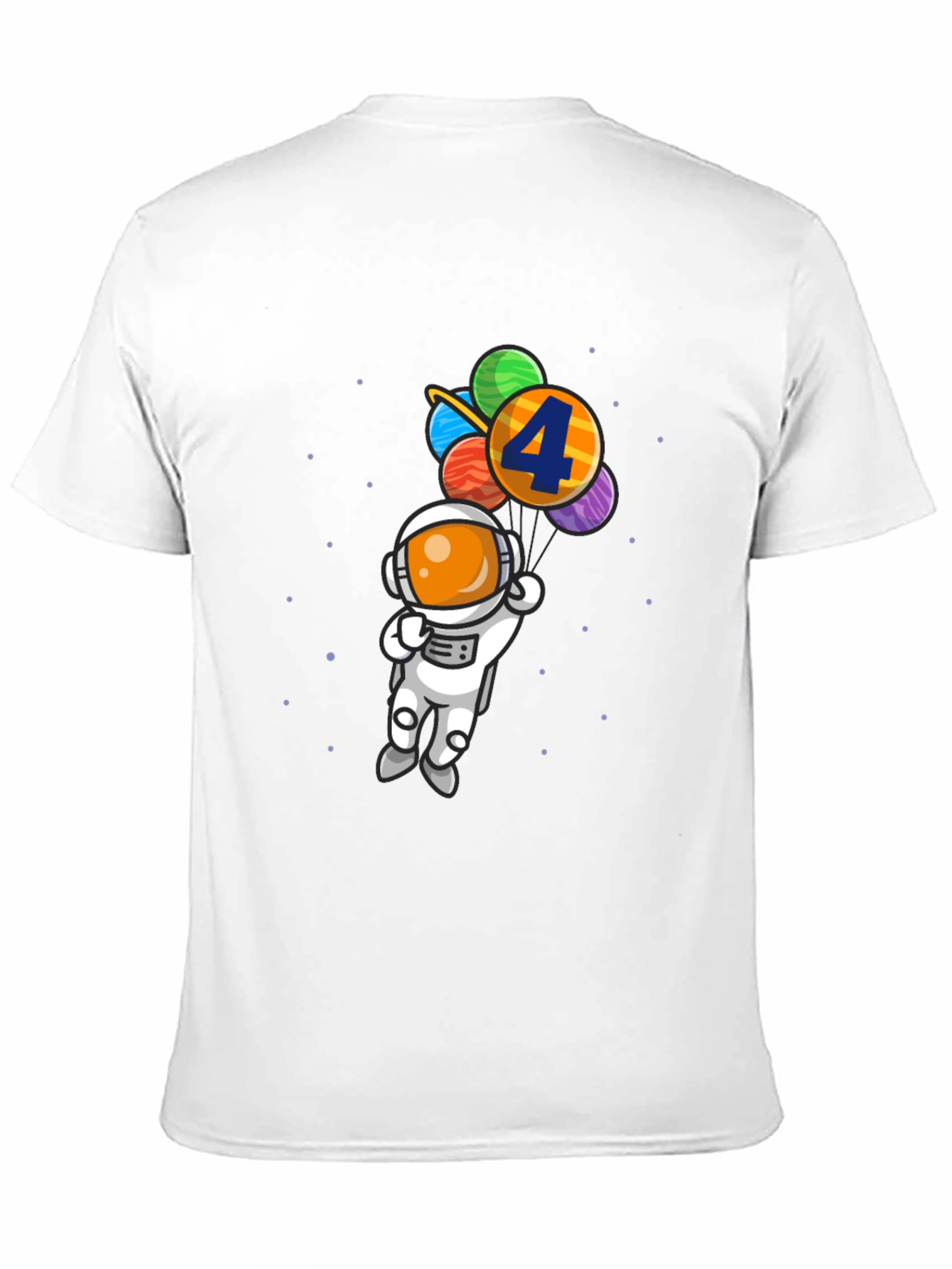 Birthday Astronaut T-Shirt - 4th Birthday Space Theme