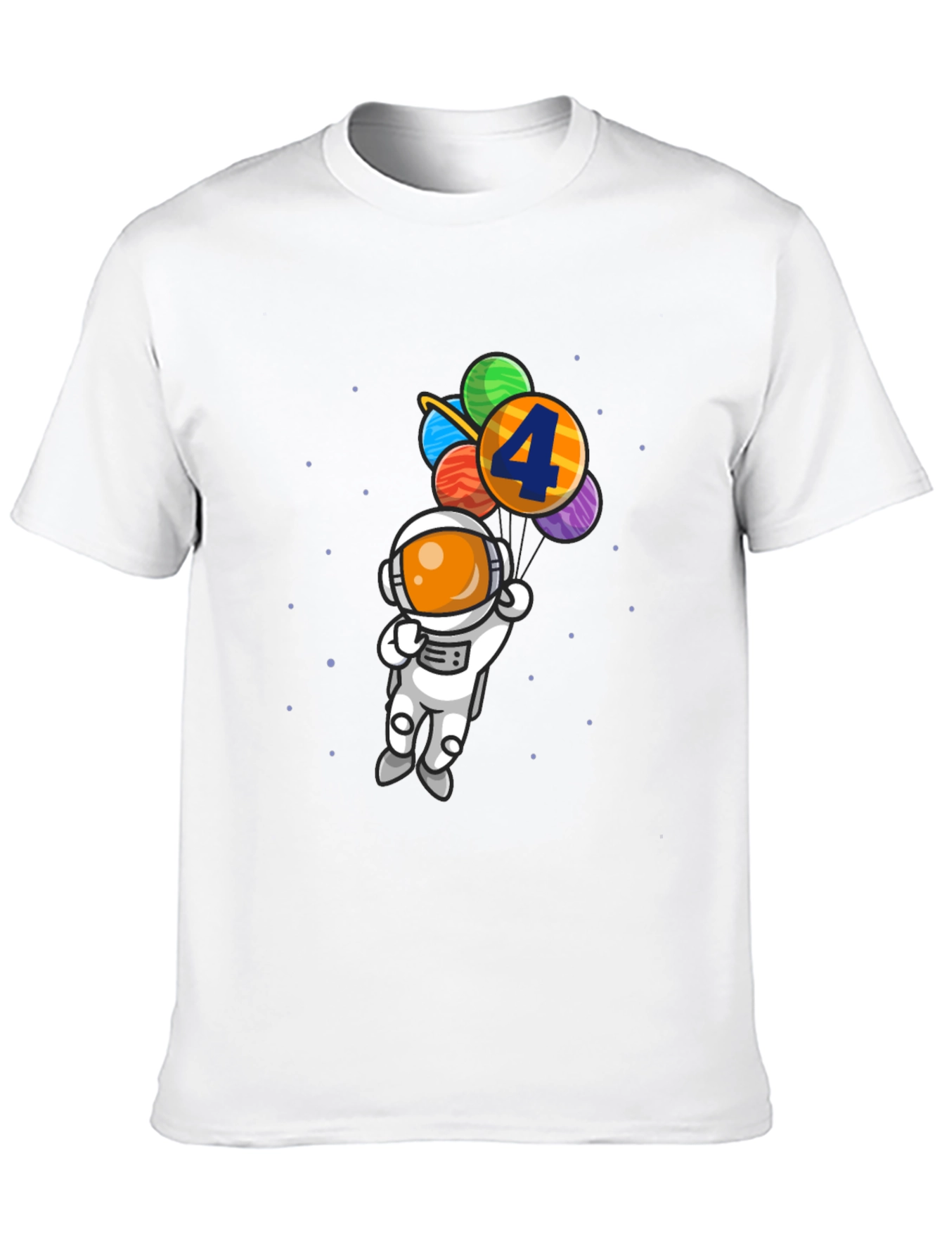Birthday Astronaut T-Shirt - 4th Birthday Space Theme