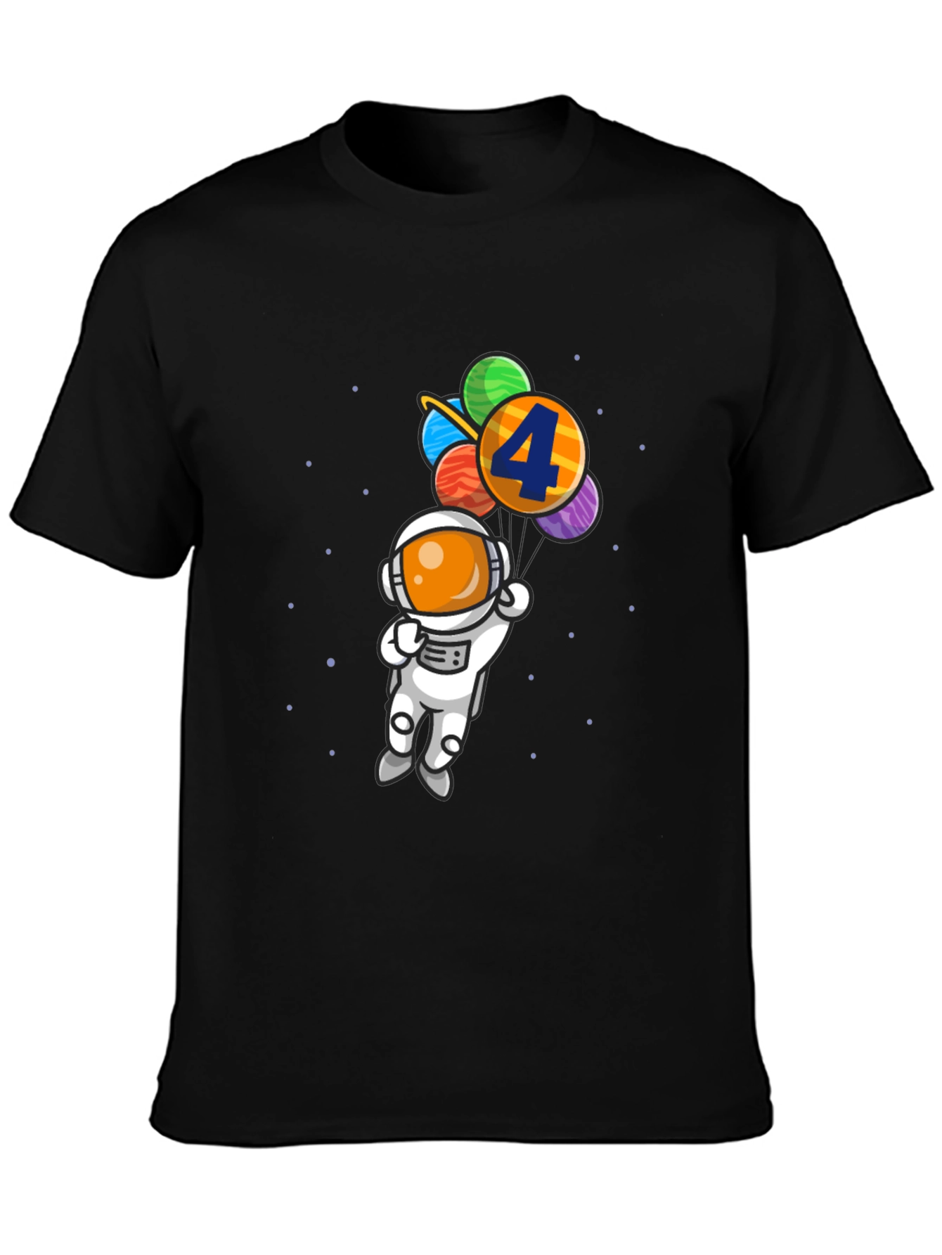 Birthday Astronaut T-Shirt - 4th Birthday Space Theme