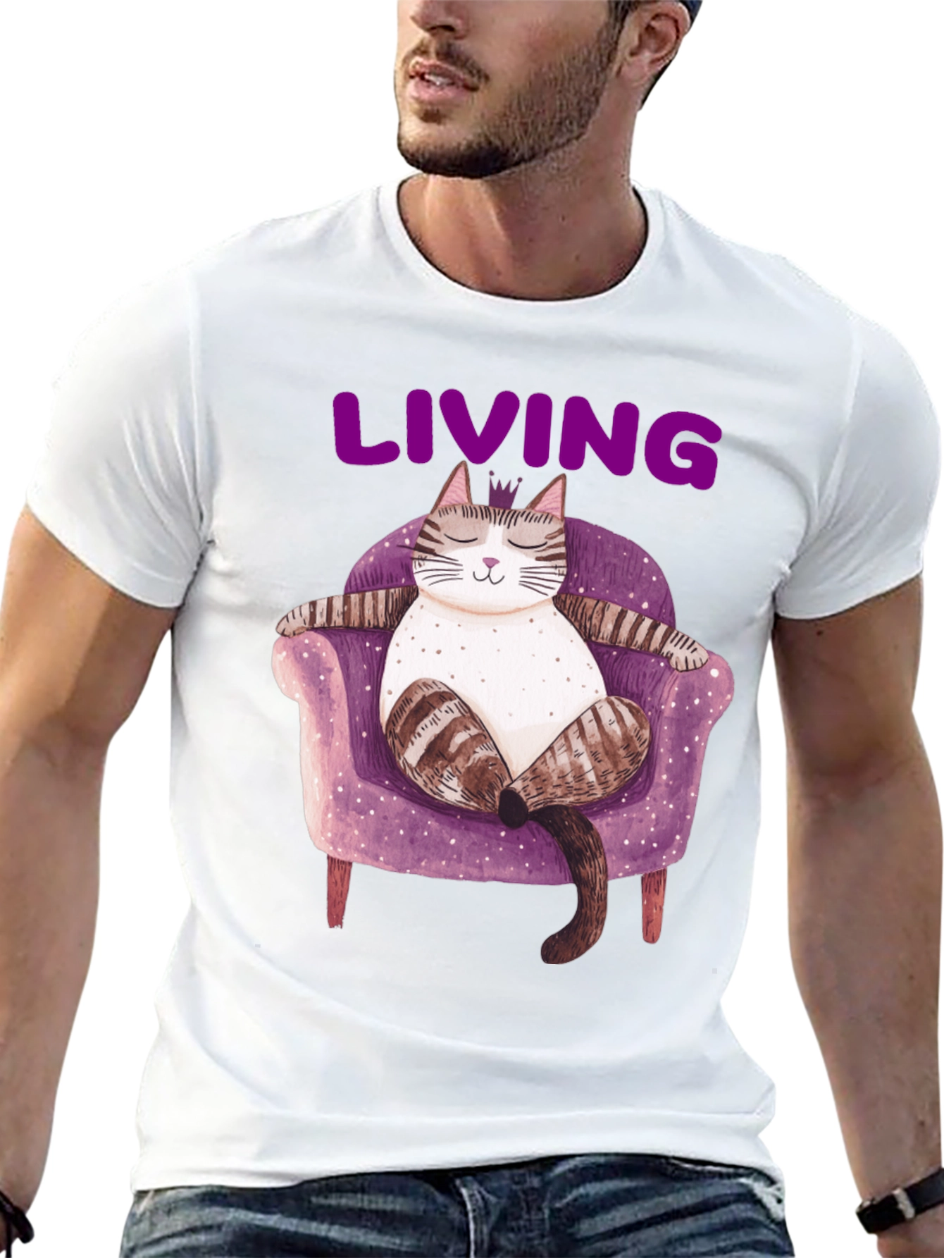 Living the Dream Cat T-Shirt