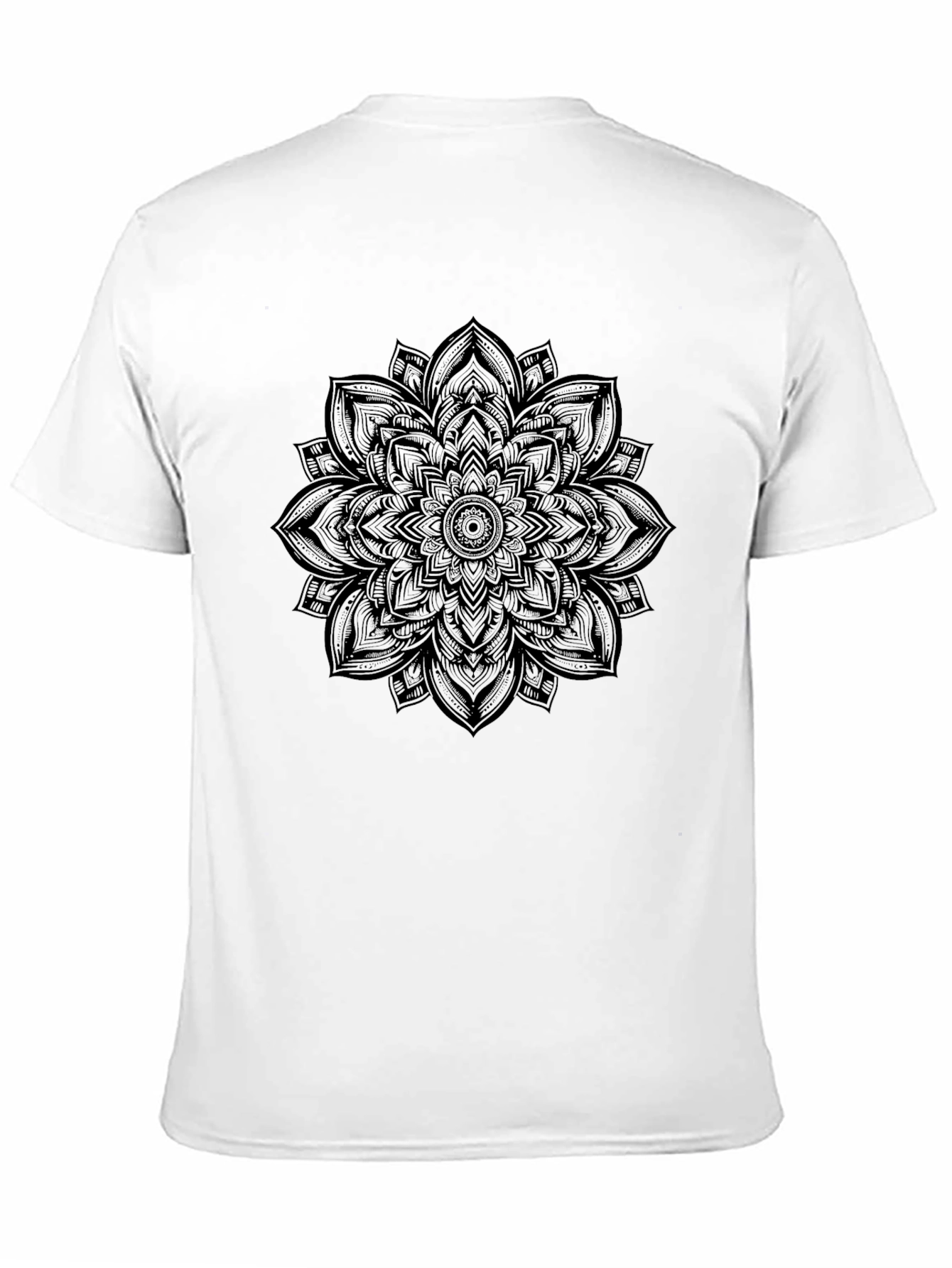 Mandala Graphic Print Crew Neck T-Shirt