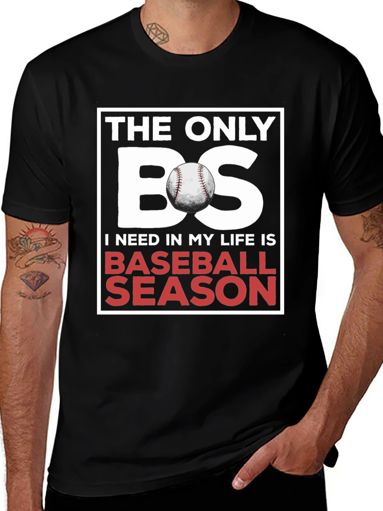 Baseball Season T-Shirt: The Only BS I Need!