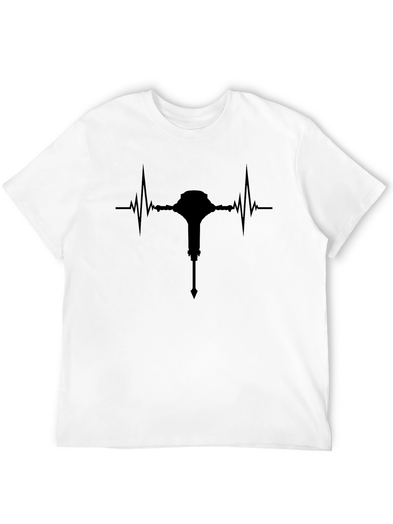 Heartbeat Mace Black T-Shirt