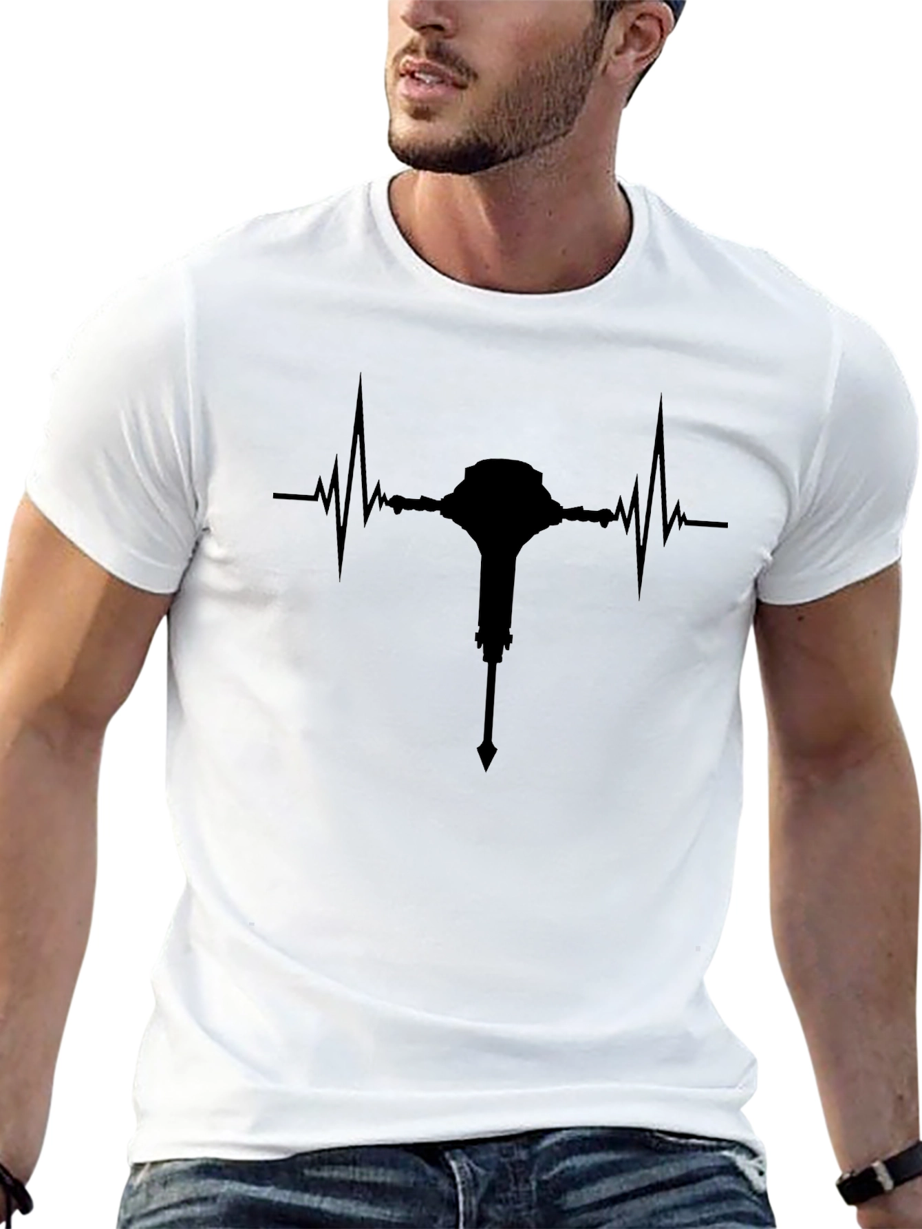 Heartbeat Mace Black T-Shirt