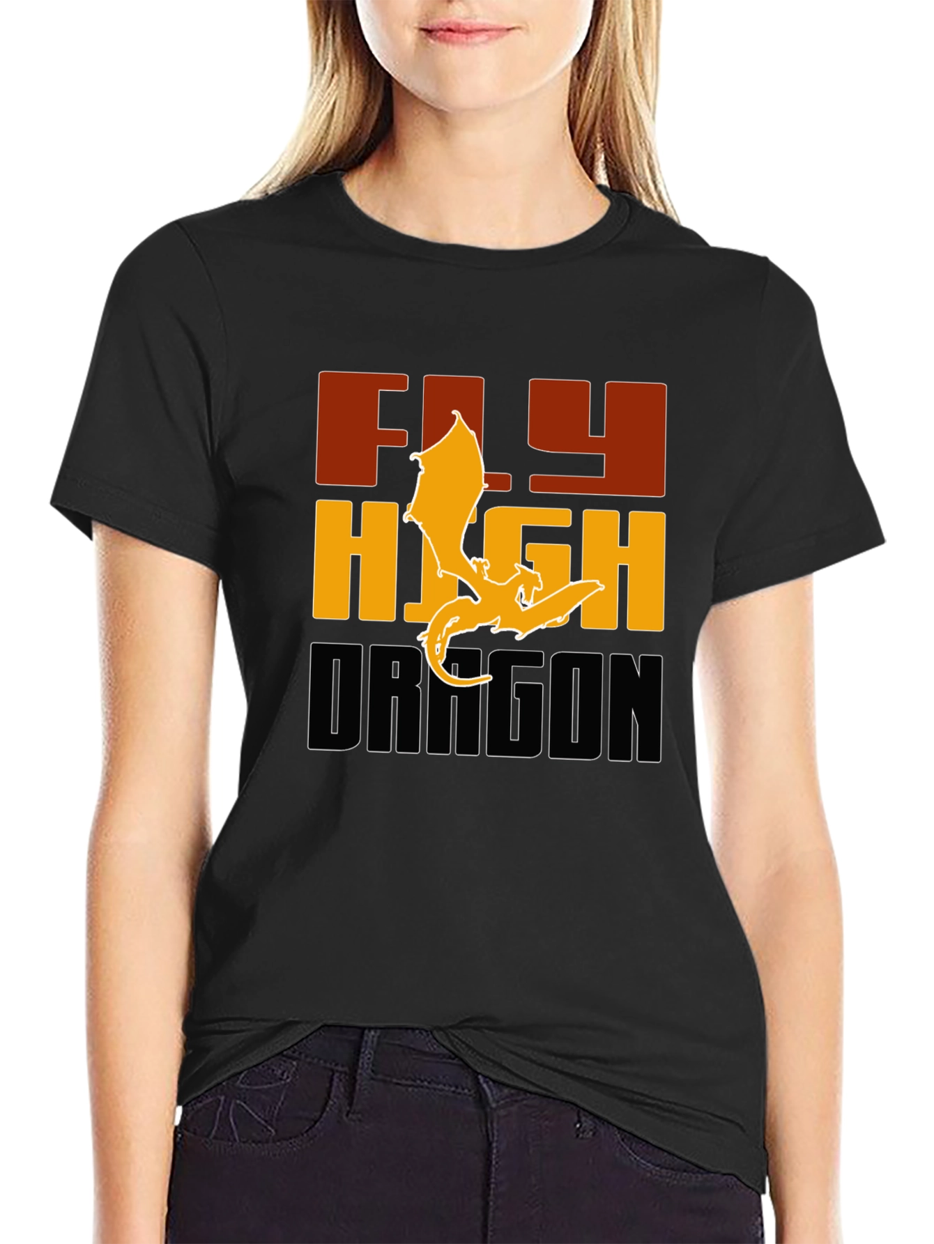 Fly High Dragon Graphic Tee - Bold & Stylish