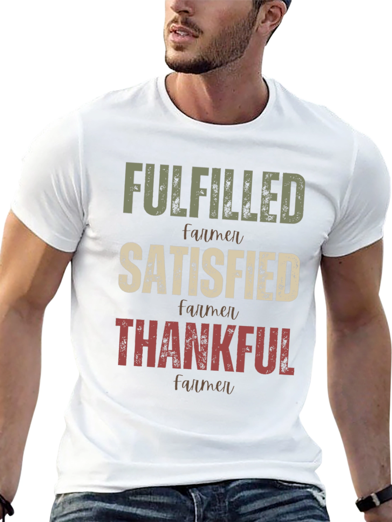 Fulfilled Farmer Graphic T-Shirt