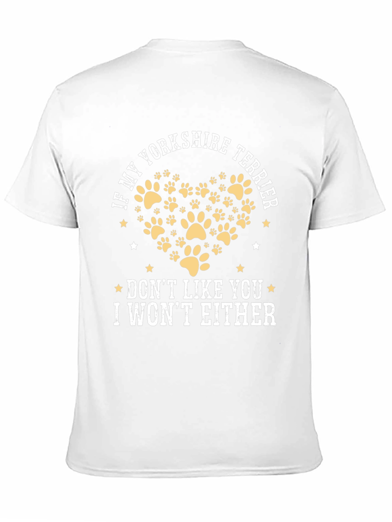 Yorkshire Terrier Paw Print T-Shirt