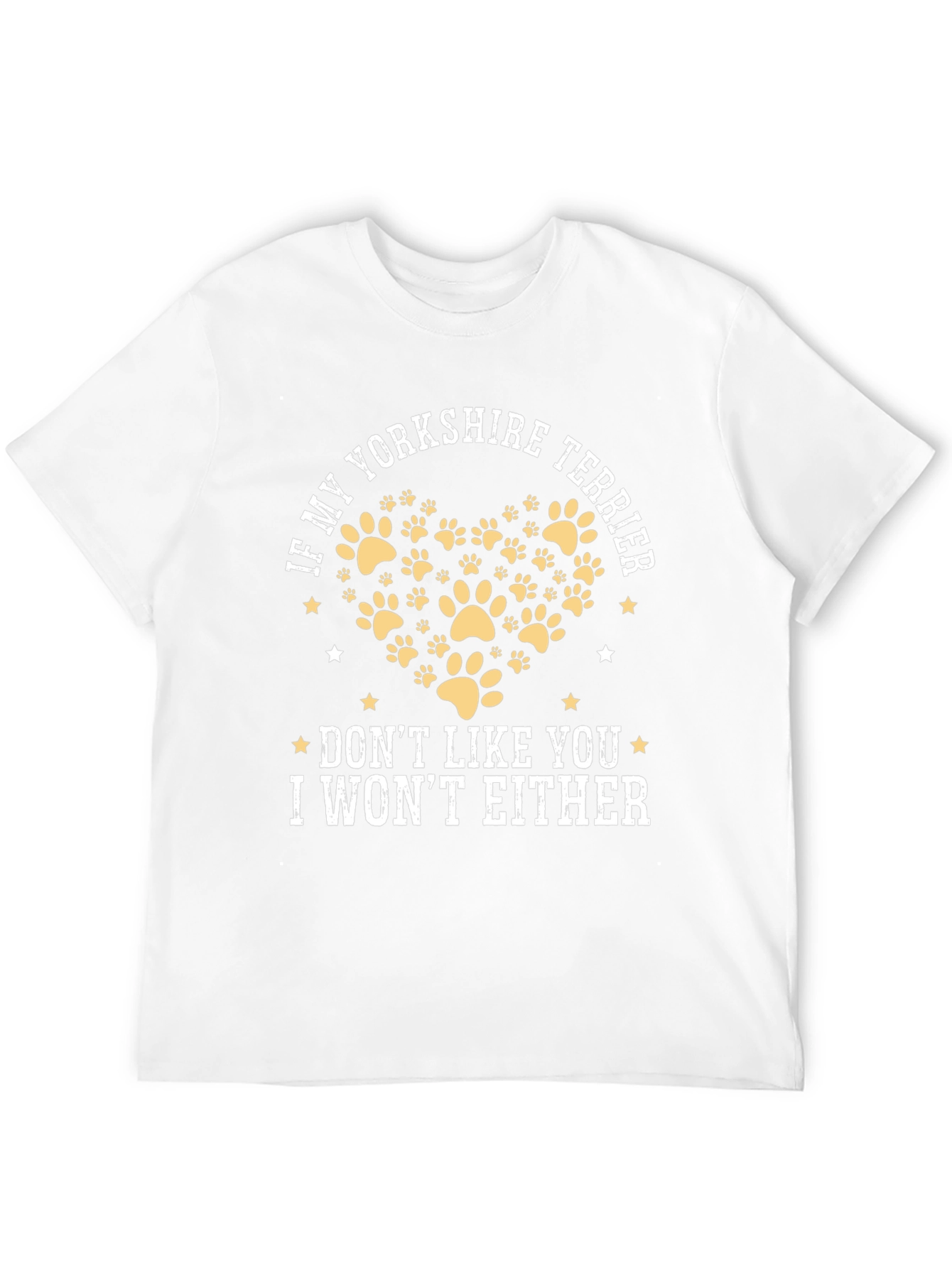 Yorkshire Terrier Paw Print T-Shirt