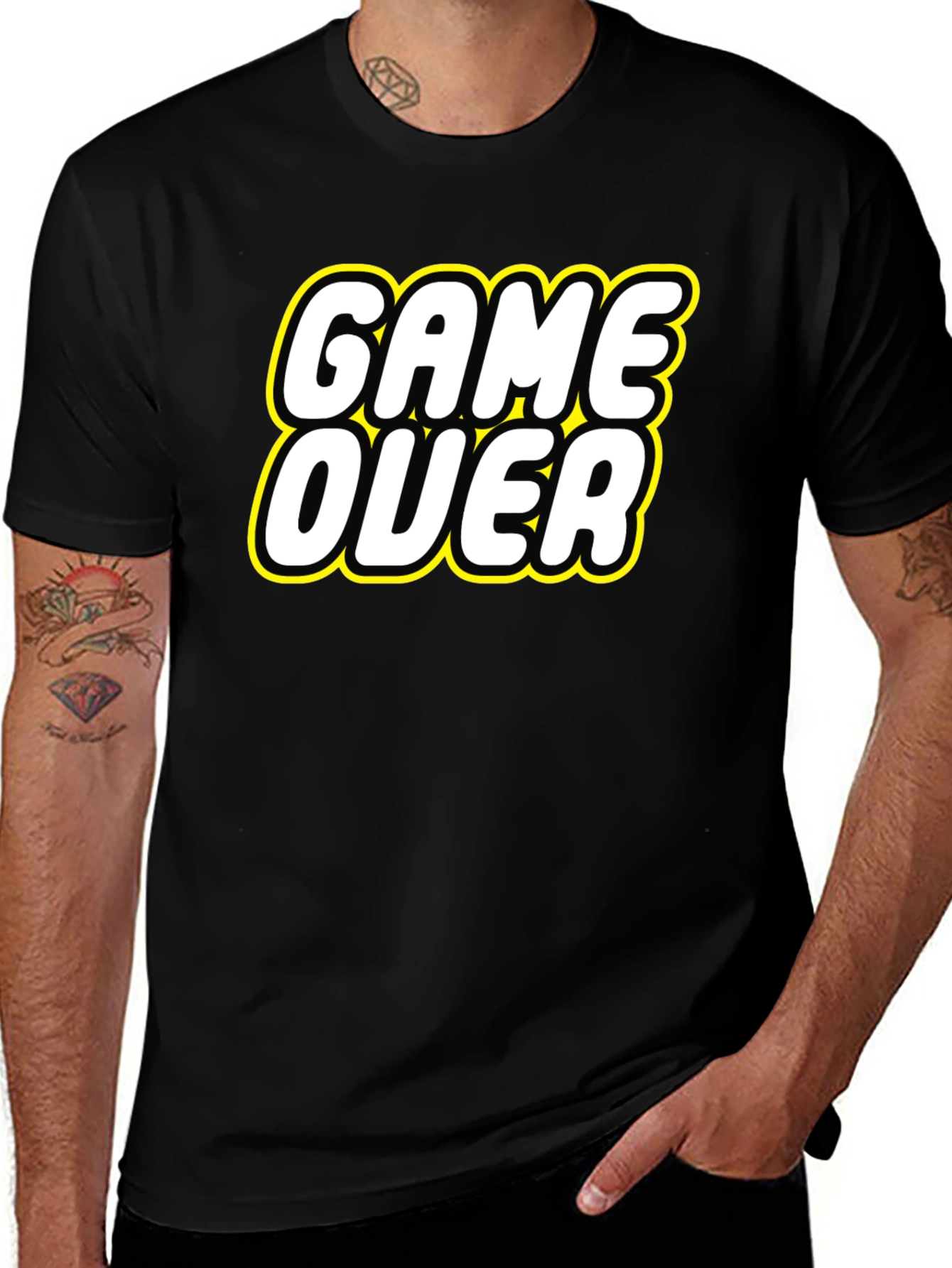 Game Over Graphic Tee - Retro Gaming Style
