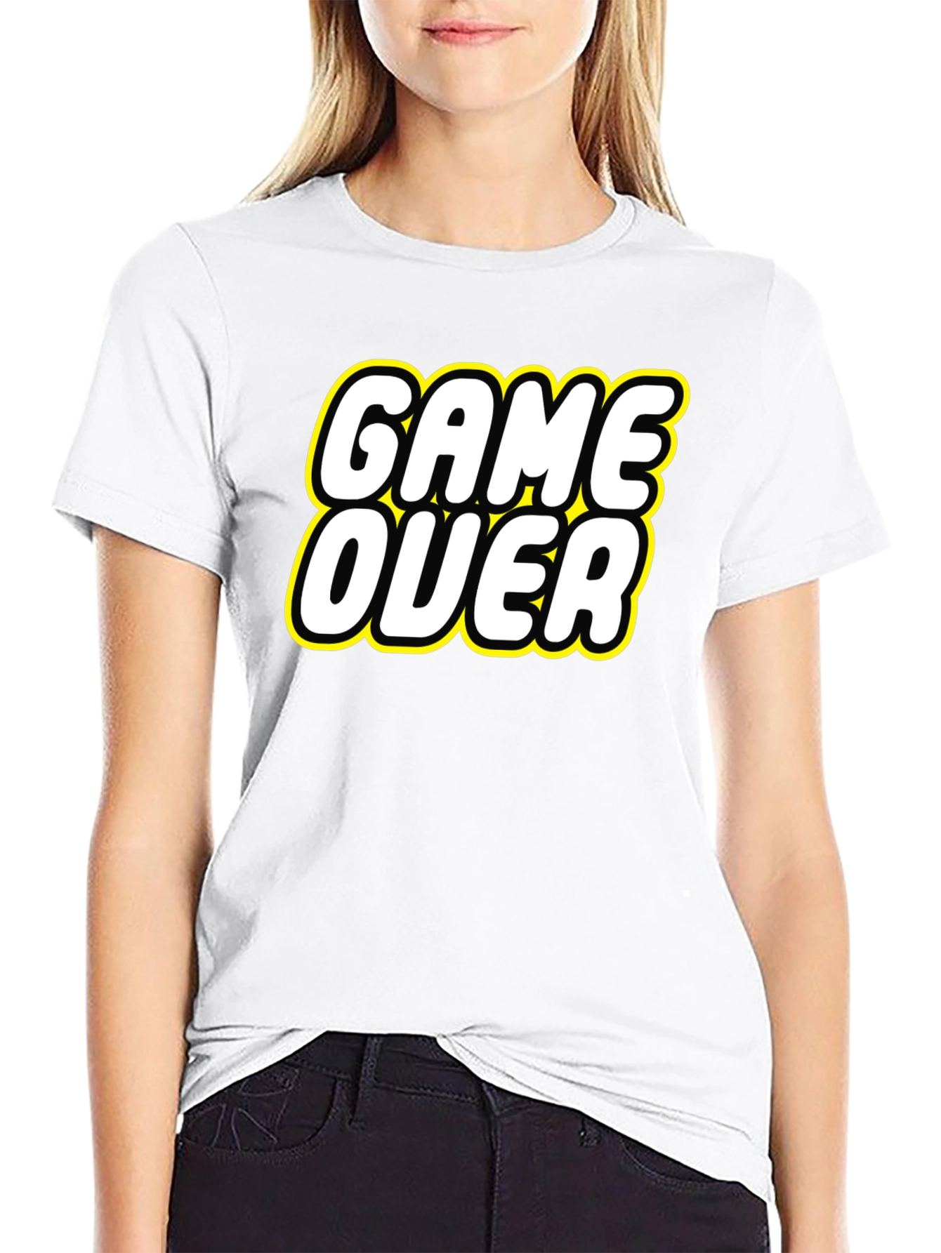 Game Over Graphic Tee - Retro Gaming Style
