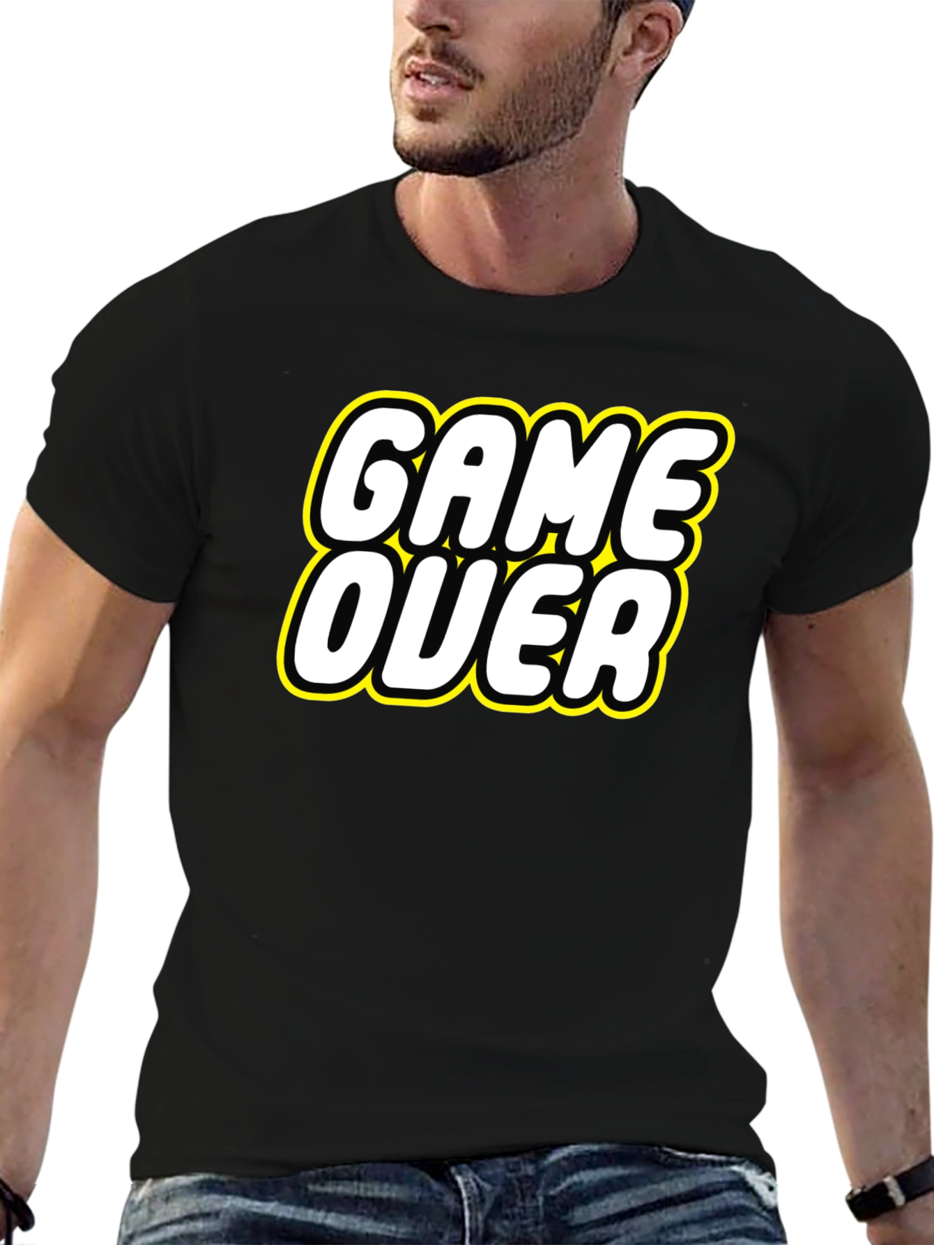 Game Over Graphic Tee - Retro Gaming Style