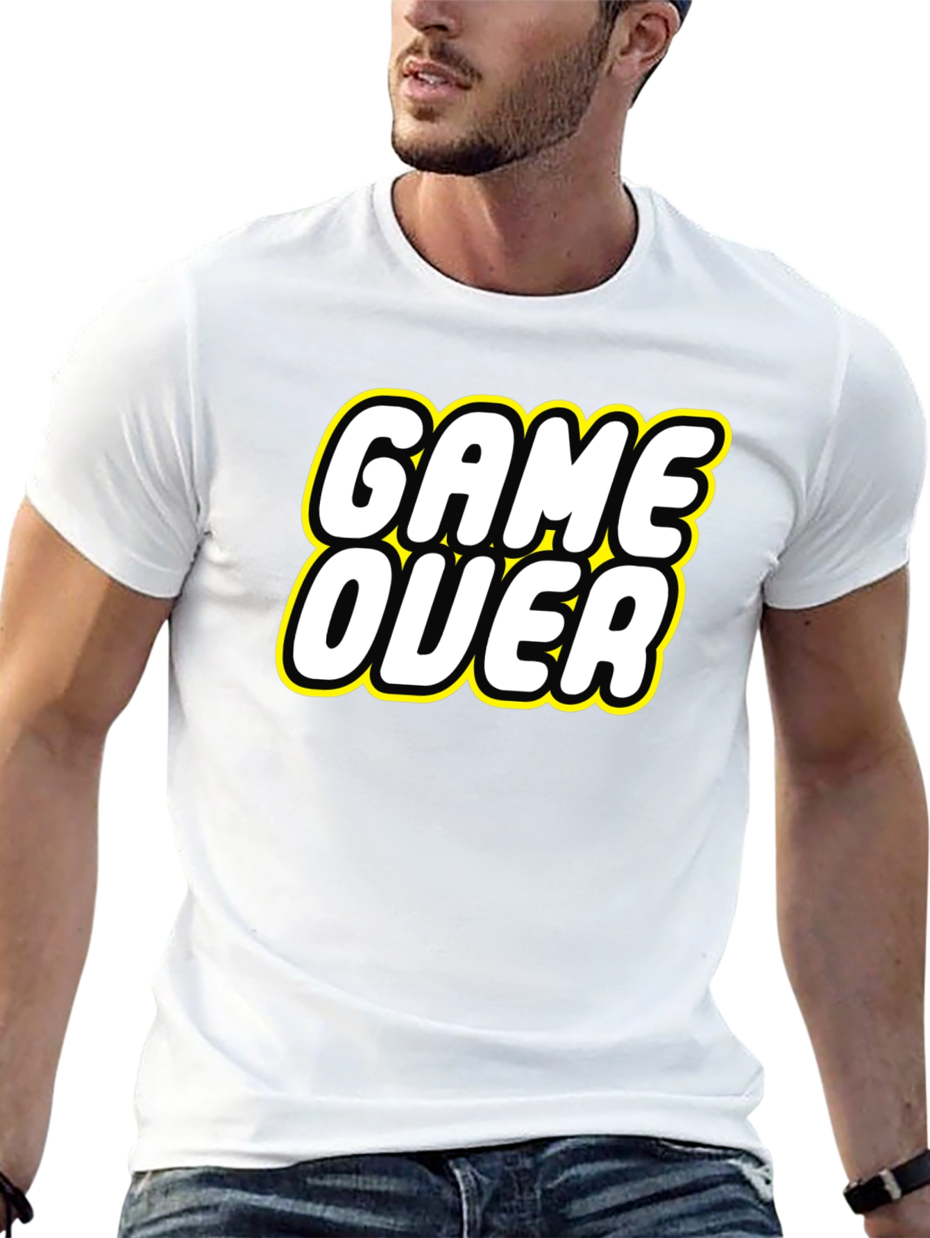 Game Over Graphic Tee - Retro Gaming Style
