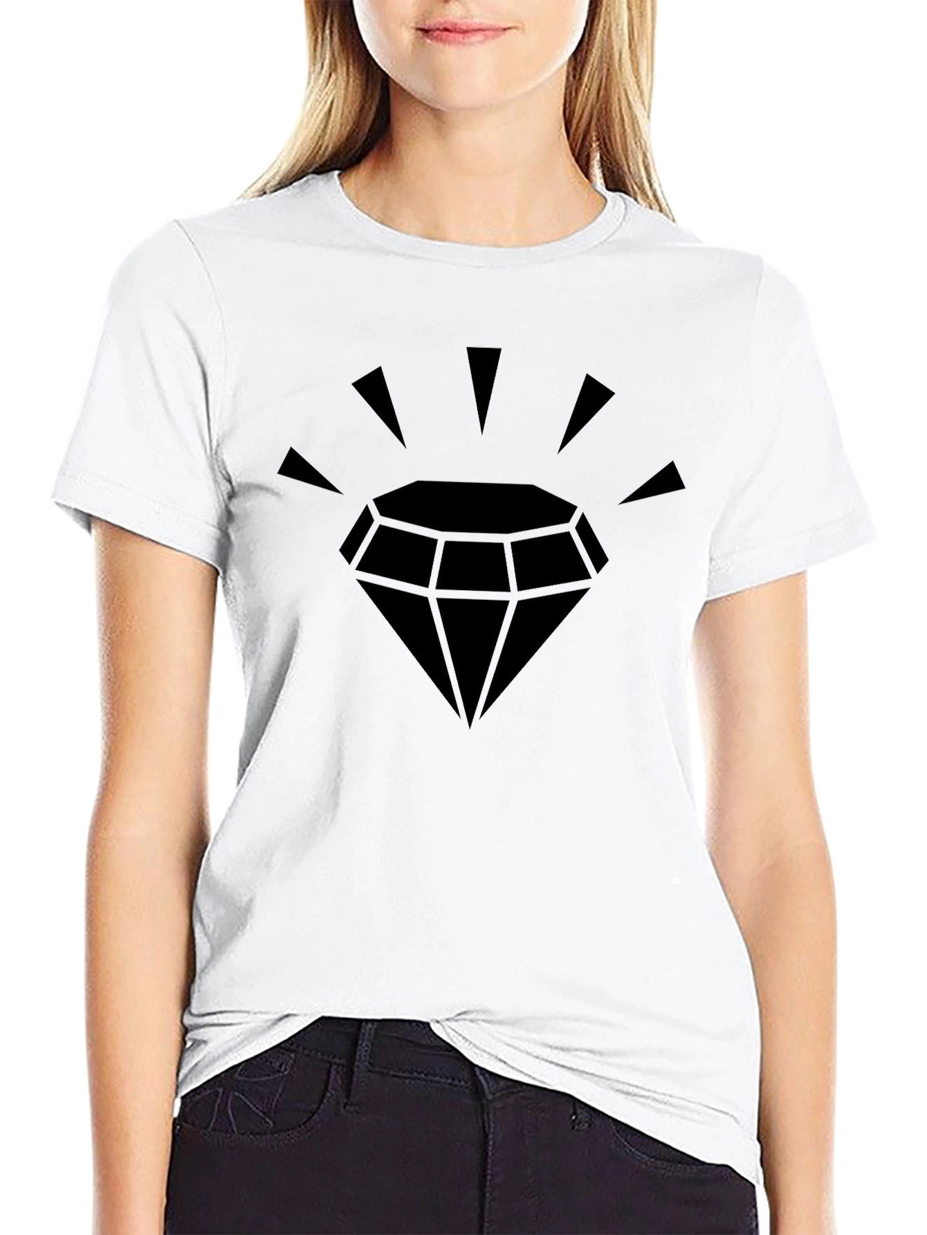 Bold Black Diamond Graphic Tee