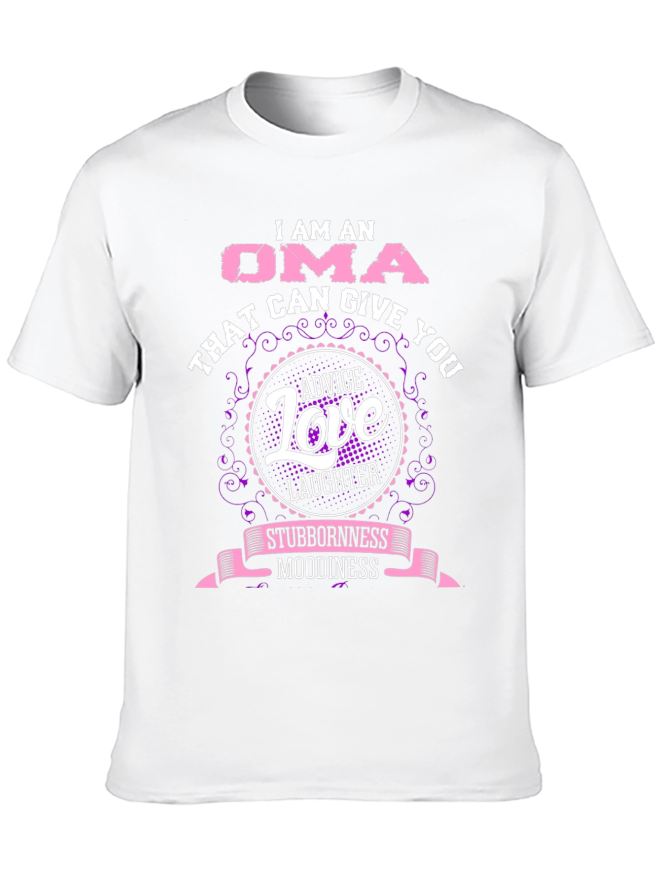 I am an Oma Womens Black Graphic T-Shirt