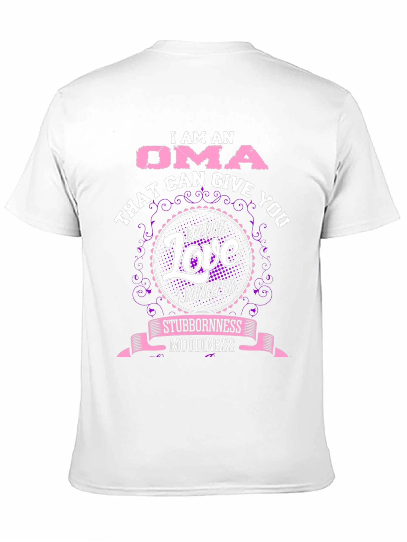 I am an Oma Womens Black Graphic T-Shirt