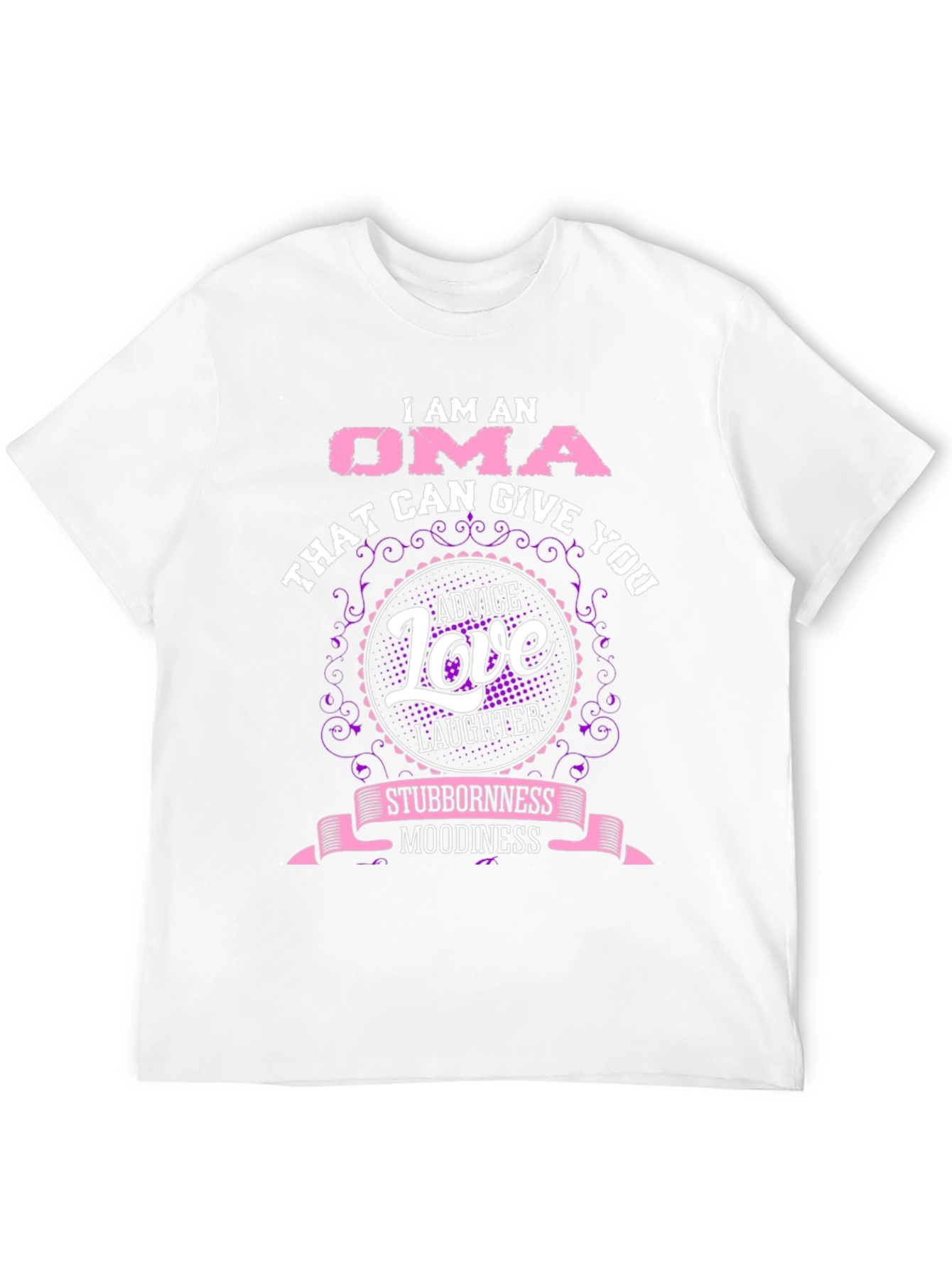 I am an Oma Womens Black Graphic T-Shirt