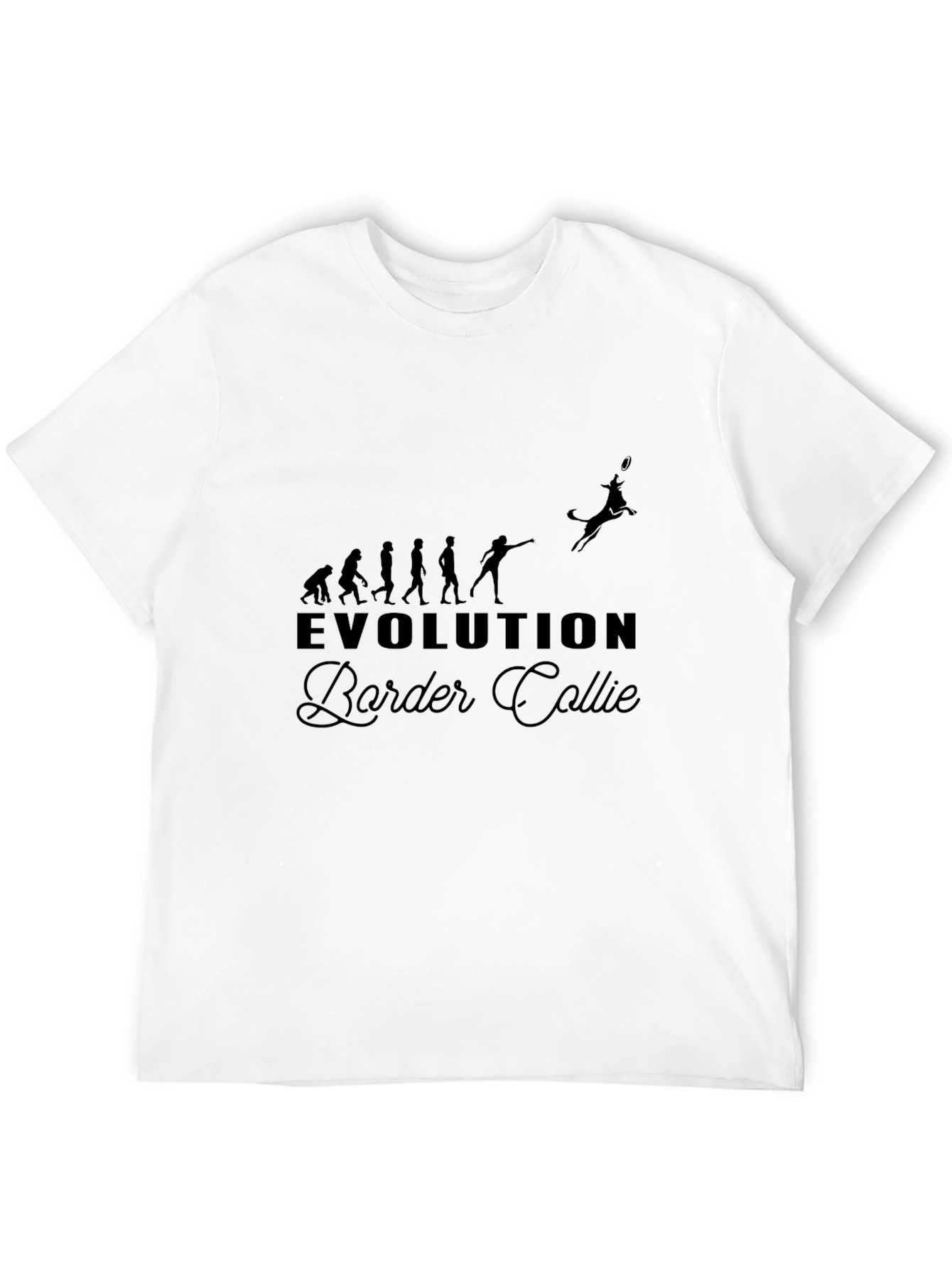 Evolution Border Collie T-Shirt - Black