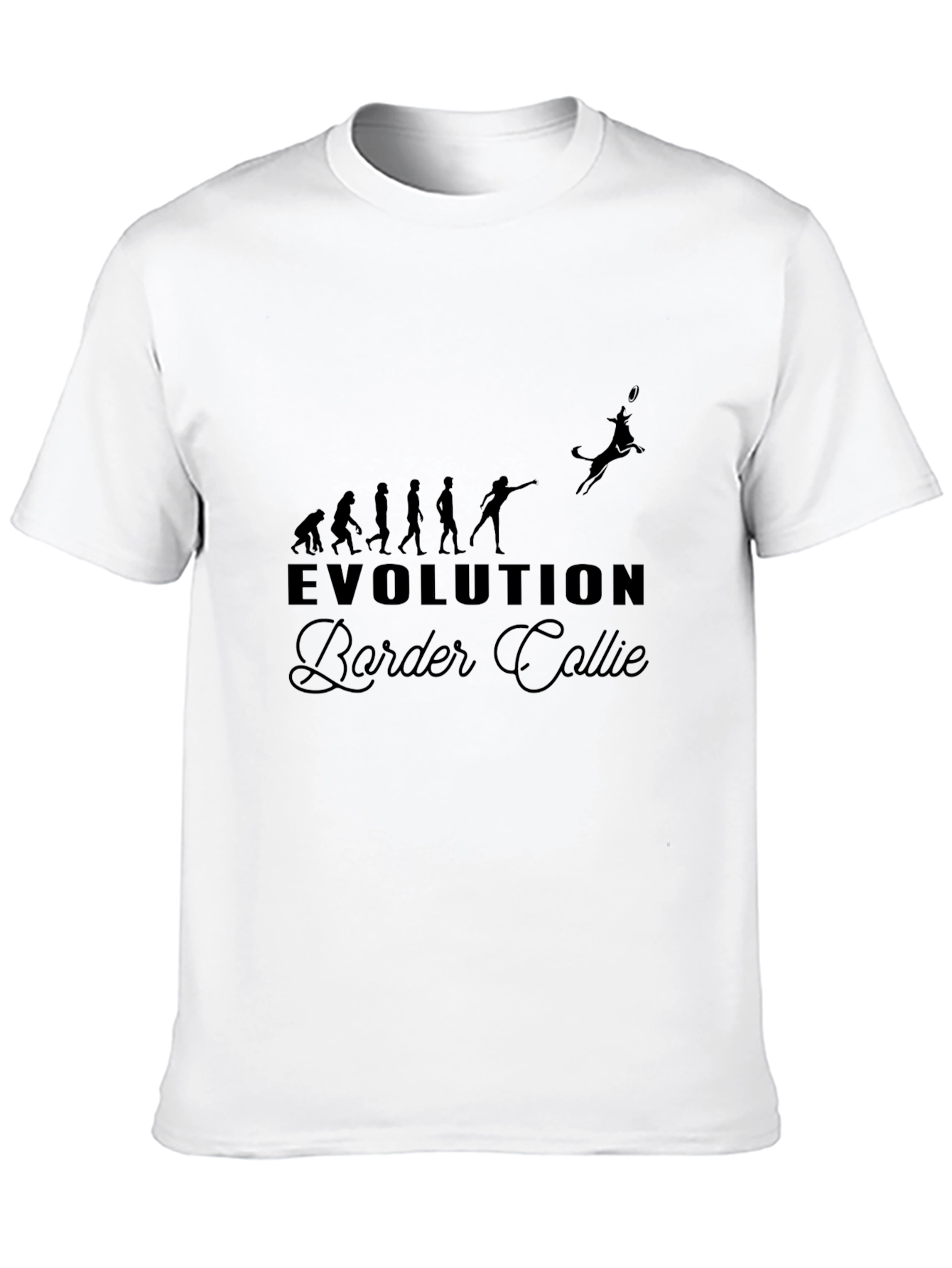 Evolution Border Collie T-Shirt - Black