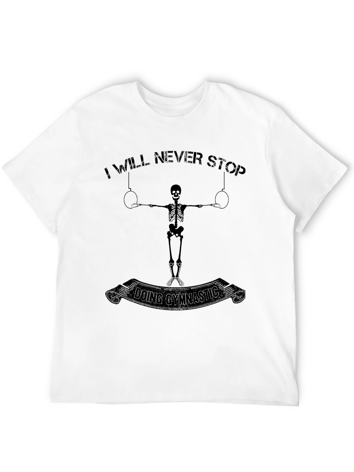 Gymnastic Skeleton Black T-Shirt