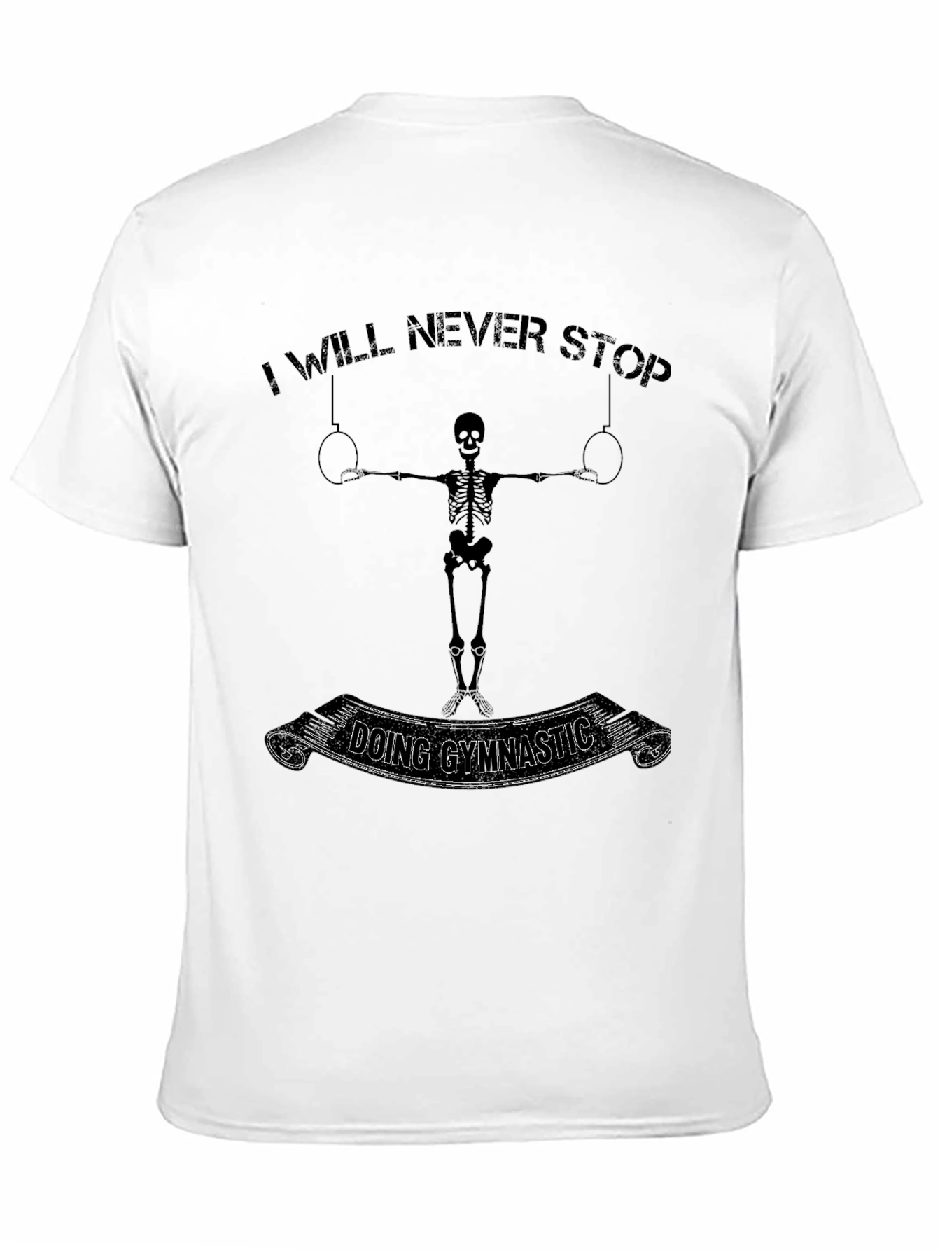 Gymnastic Skeleton Black T-Shirt