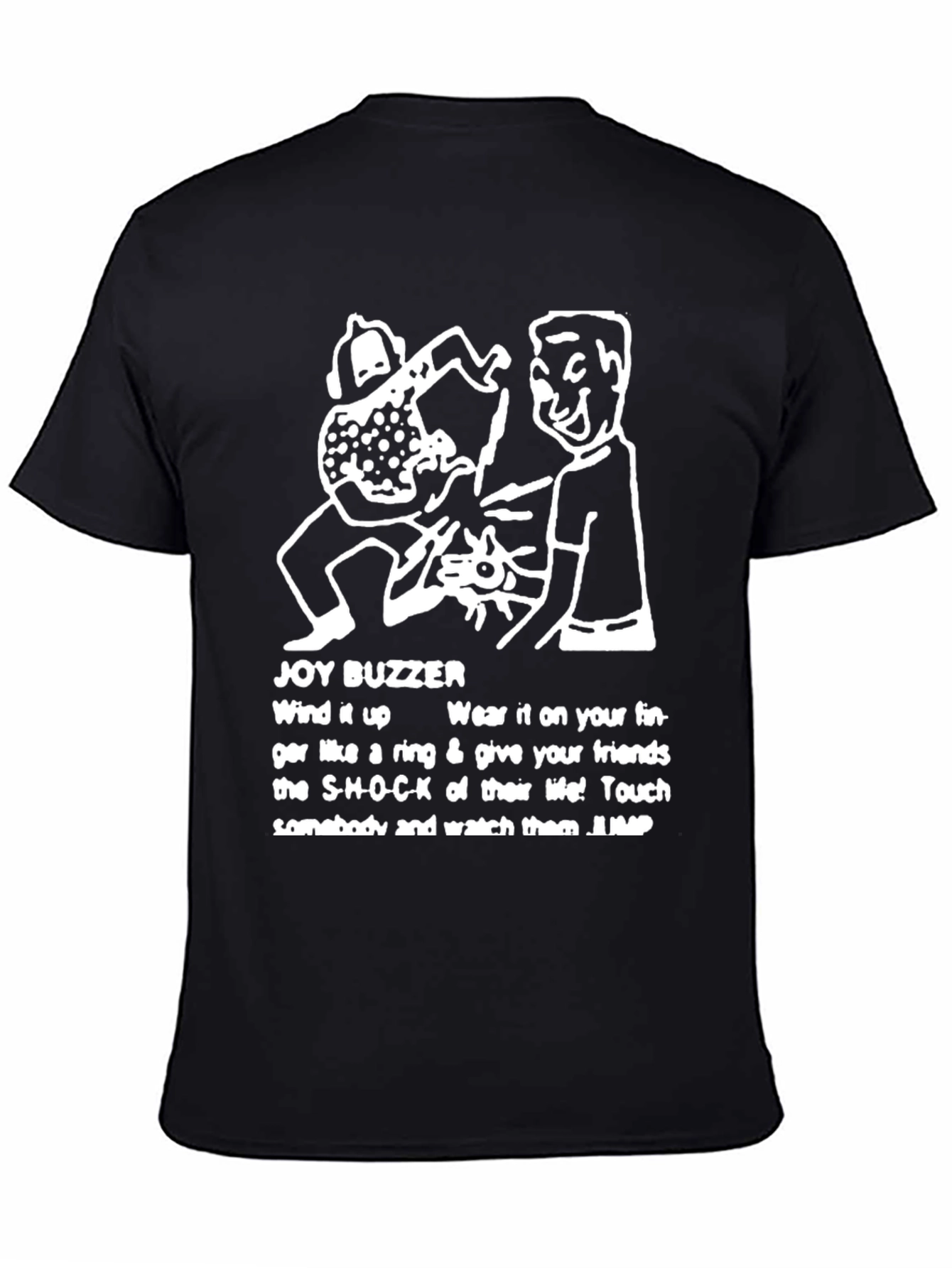 Joy Buzzer T-Shirt Funny Prank Joke Novelty Tee