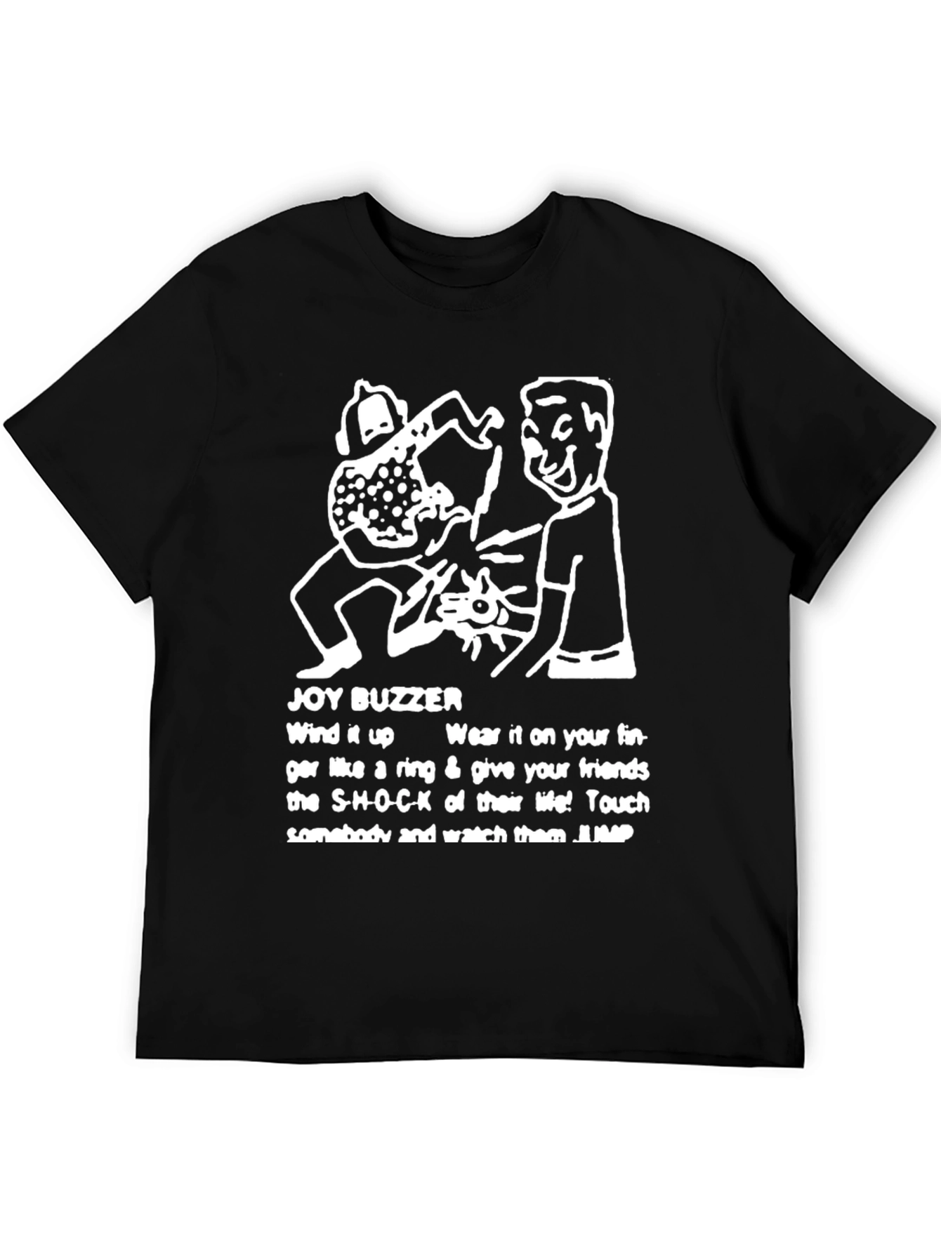 Joy Buzzer T-Shirt Funny Prank Joke Novelty Tee