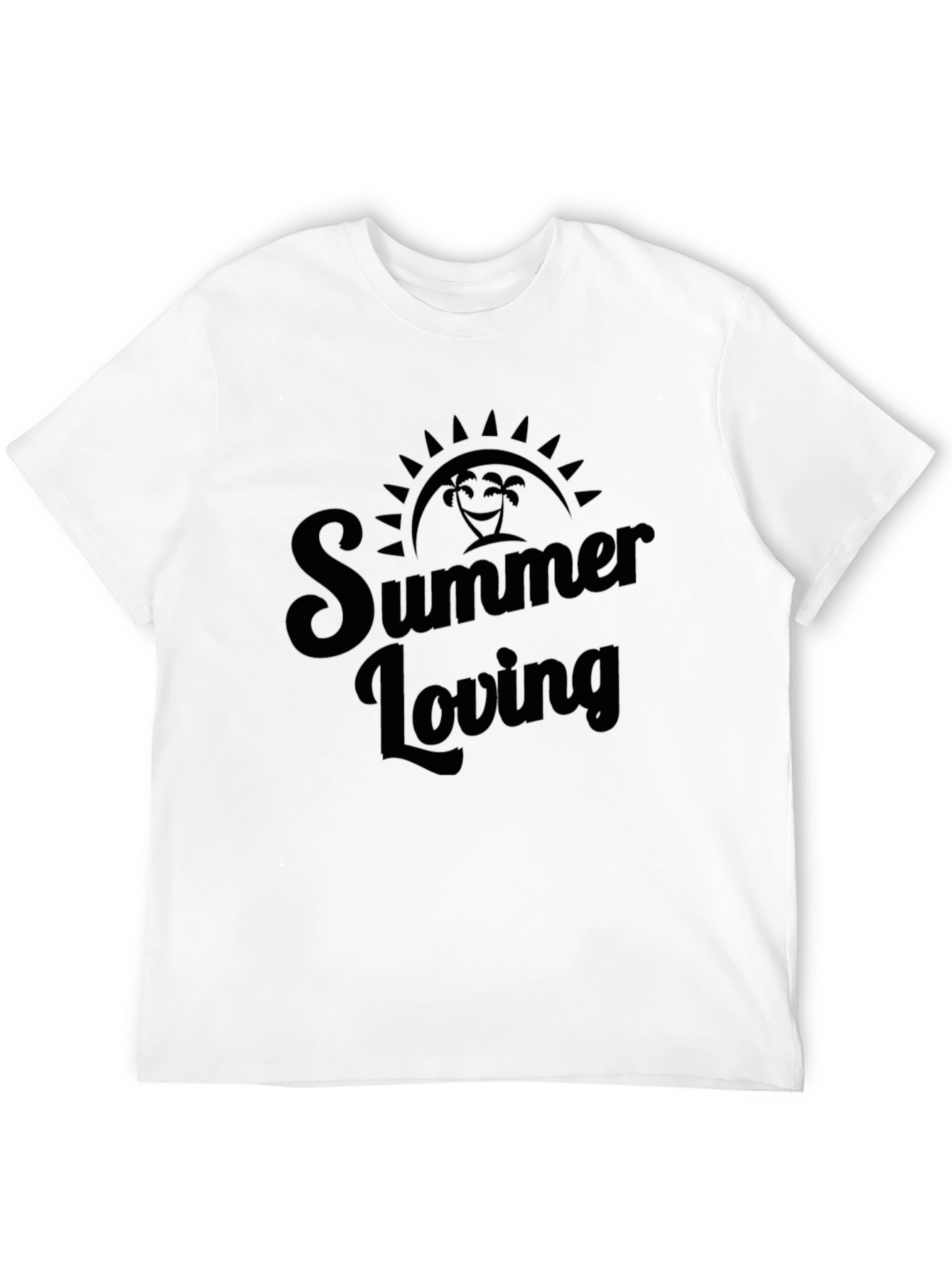 Summer Loving Black Graphic Tee