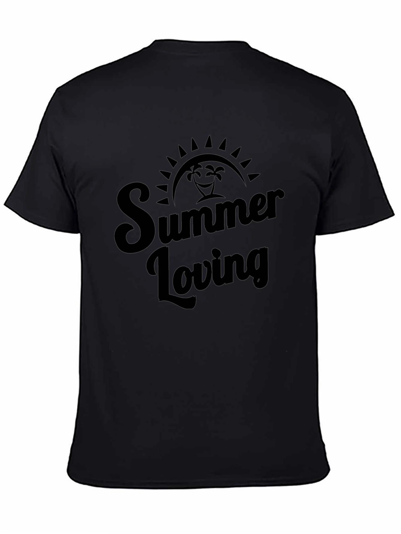 Summer Loving Black Graphic Tee