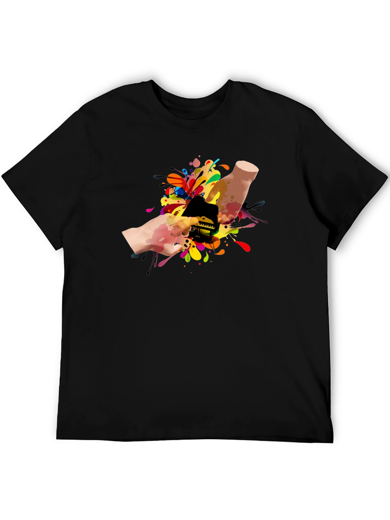 Colorful Piano Hand T-Shirt