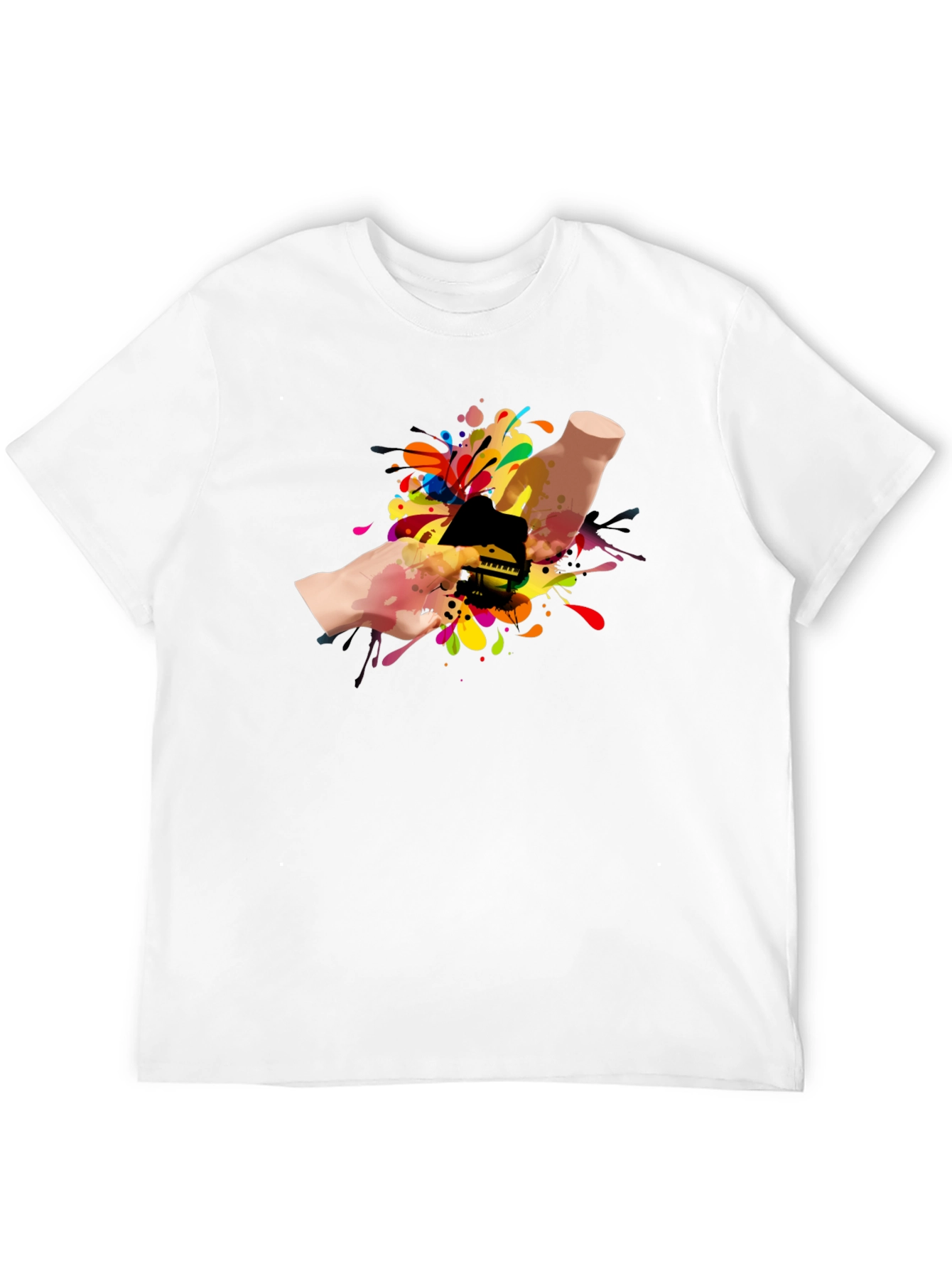 Colorful Piano Hand T-Shirt
