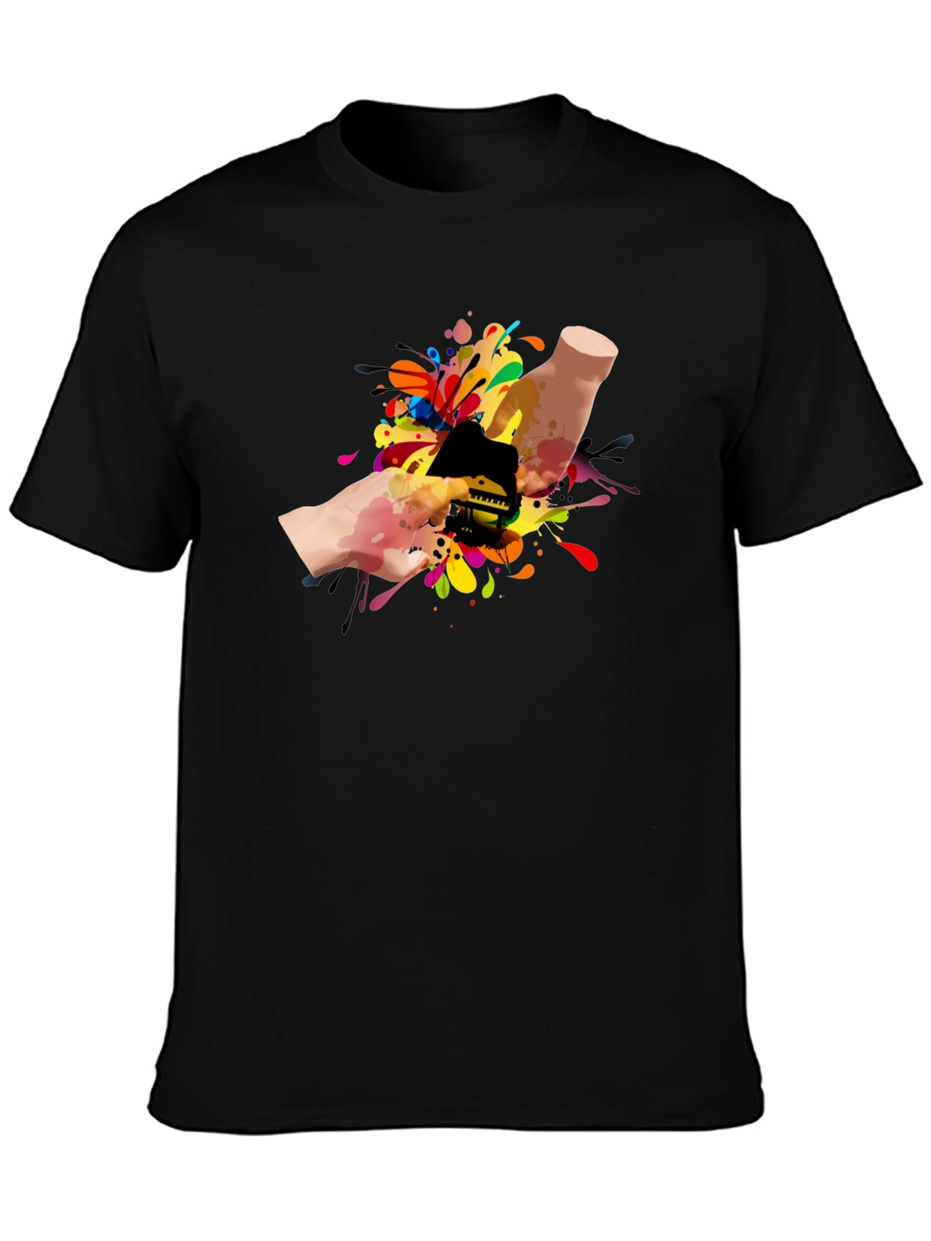 Colorful Piano Hand T-Shirt