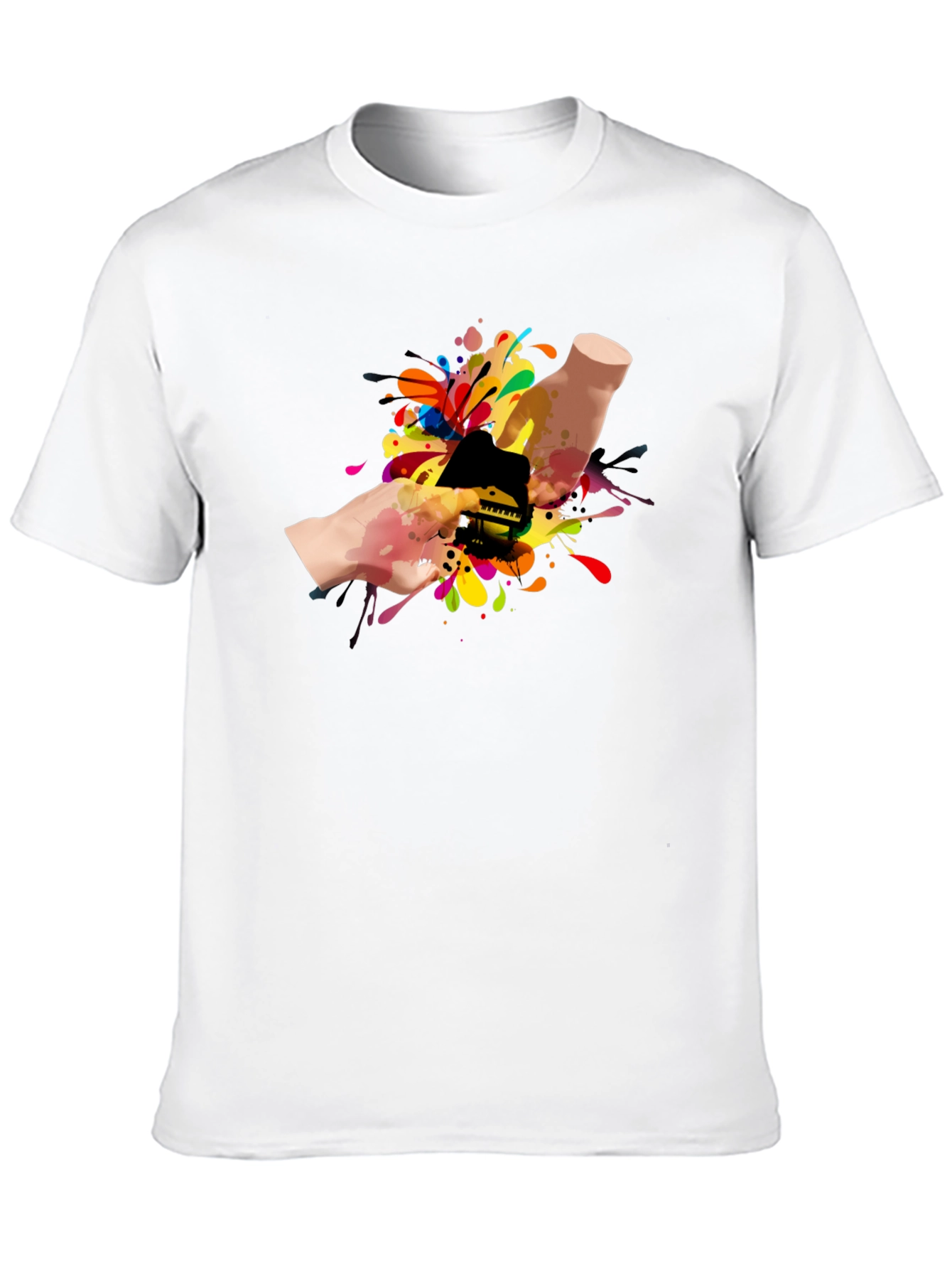 Colorful Piano Hand T-Shirt
