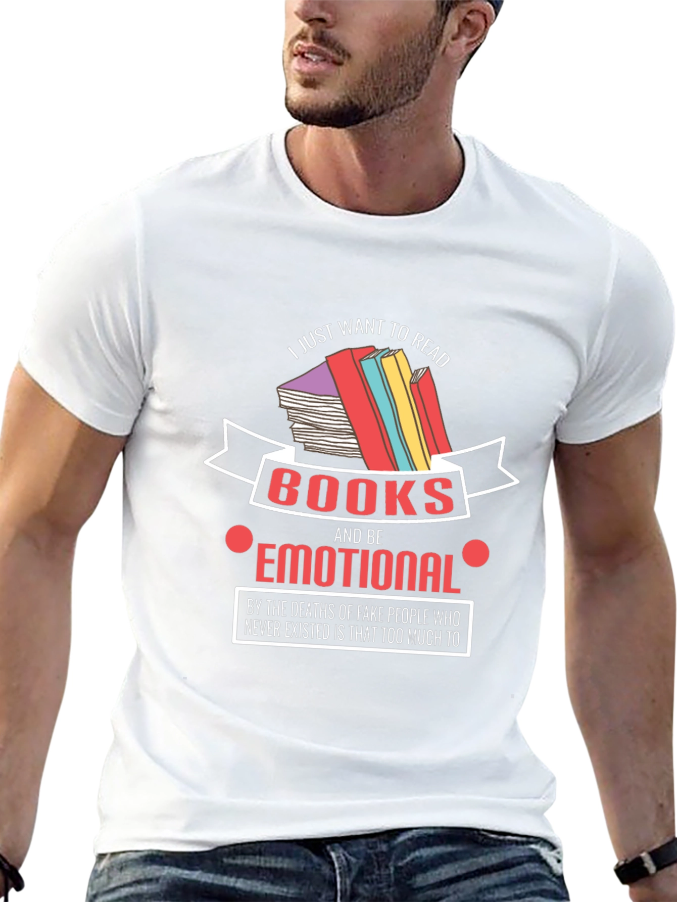 Emotional Reader T-Shirt: Book Lover Tee