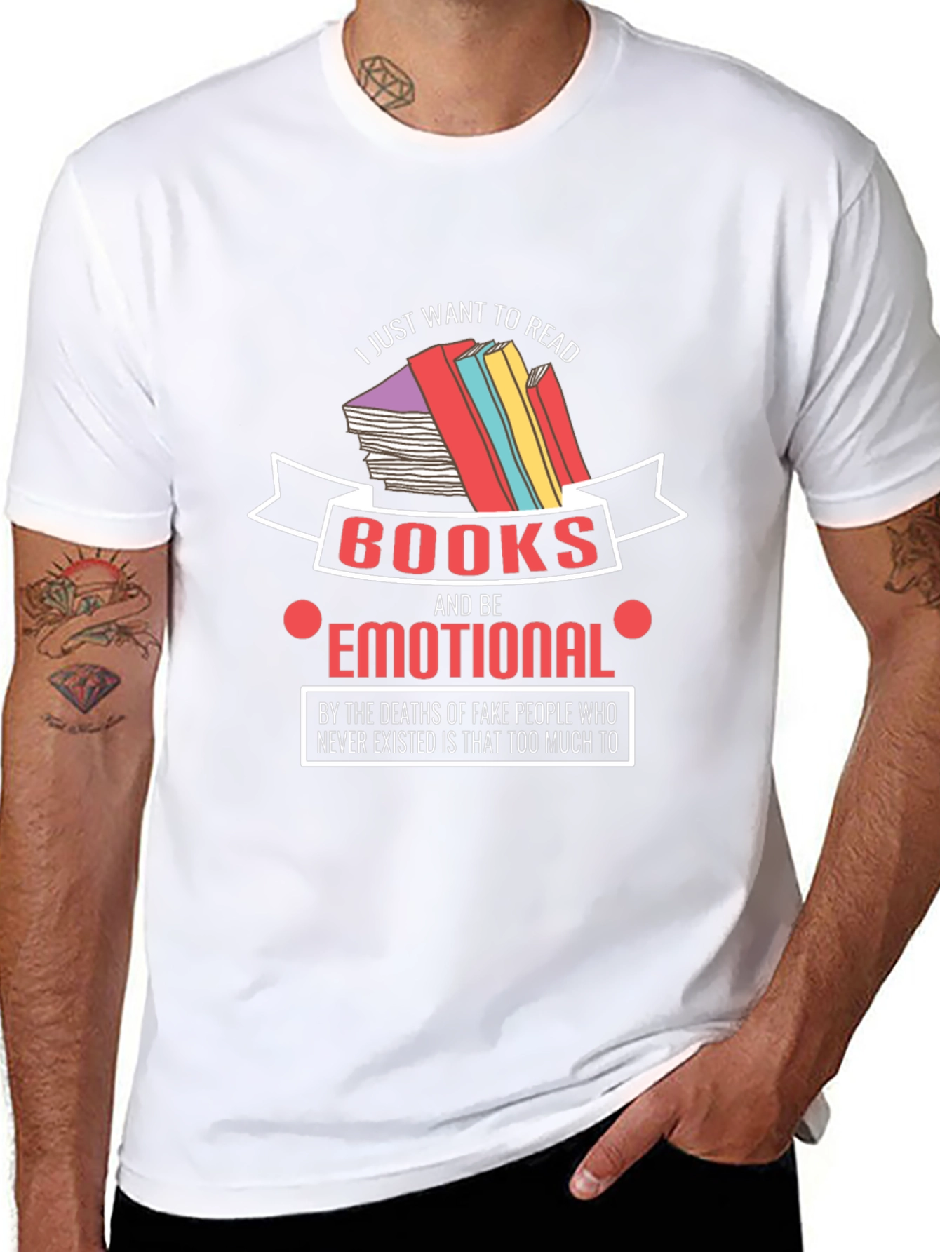 Emotional Reader T-Shirt: Book Lover Tee