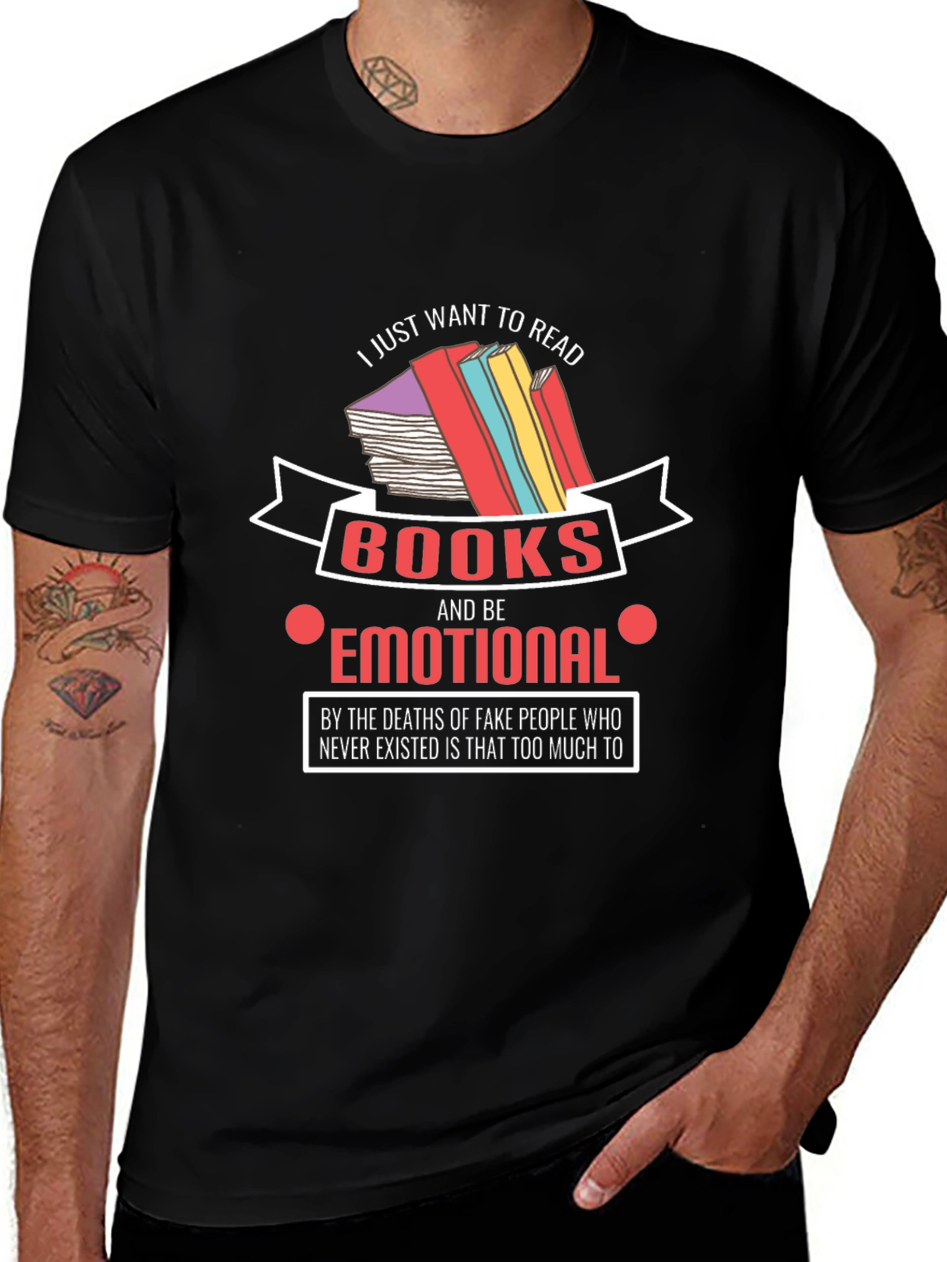 Emotional Reader T-Shirt: Book Lover Tee