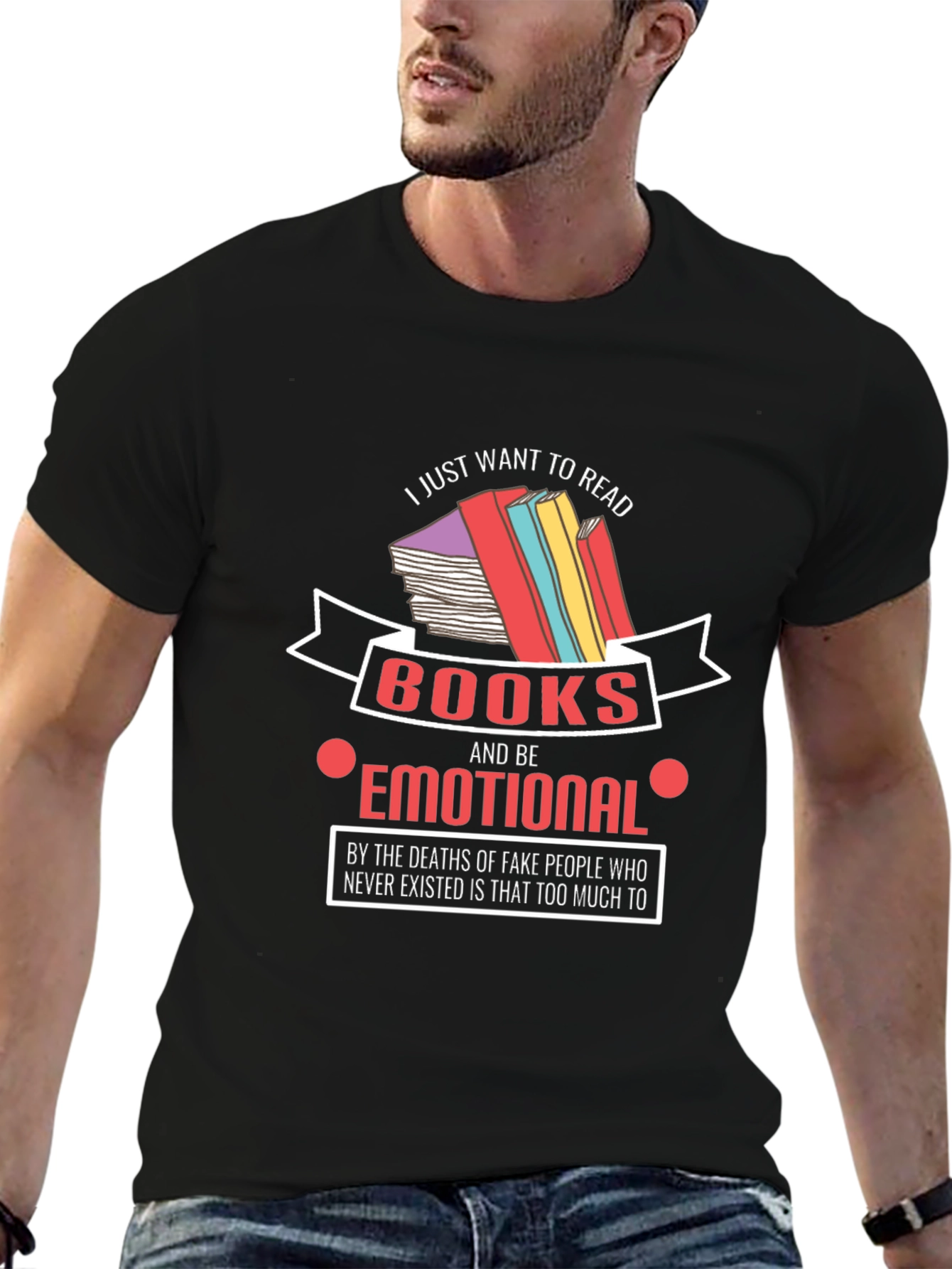 Emotional Reader T-Shirt: Book Lover Tee